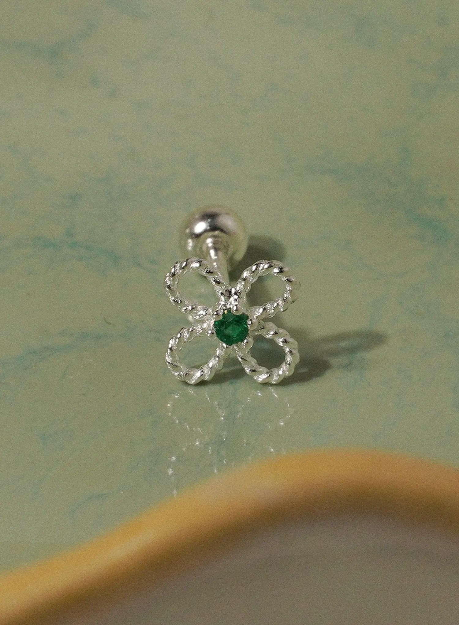 Lessing Woven Bloom Piercing (1pc) IU506 - Image 2