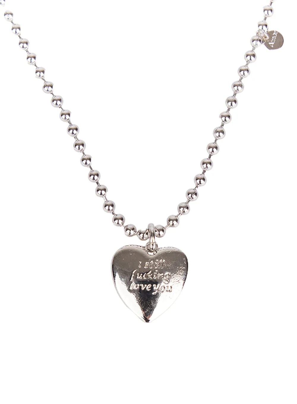 Lettering Heart Necklace CF528 - Image 6
