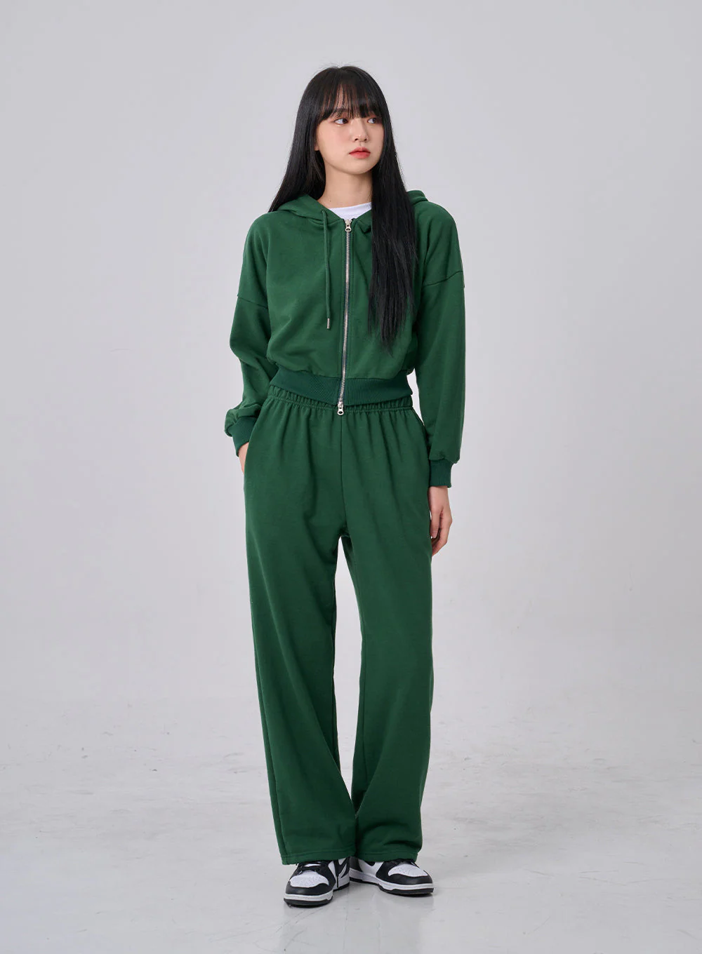 Lewkin Soft Basic Two Way Hoodie Zip Up C1210 - Image 10