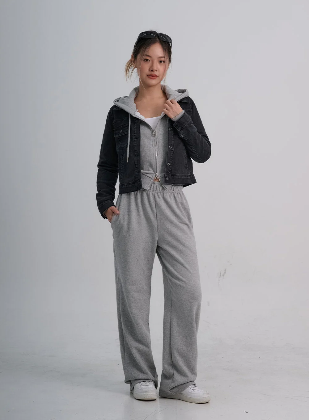 Lewkin Soft Basic Two Way Hoodie Zip Up C1210 - Image 11