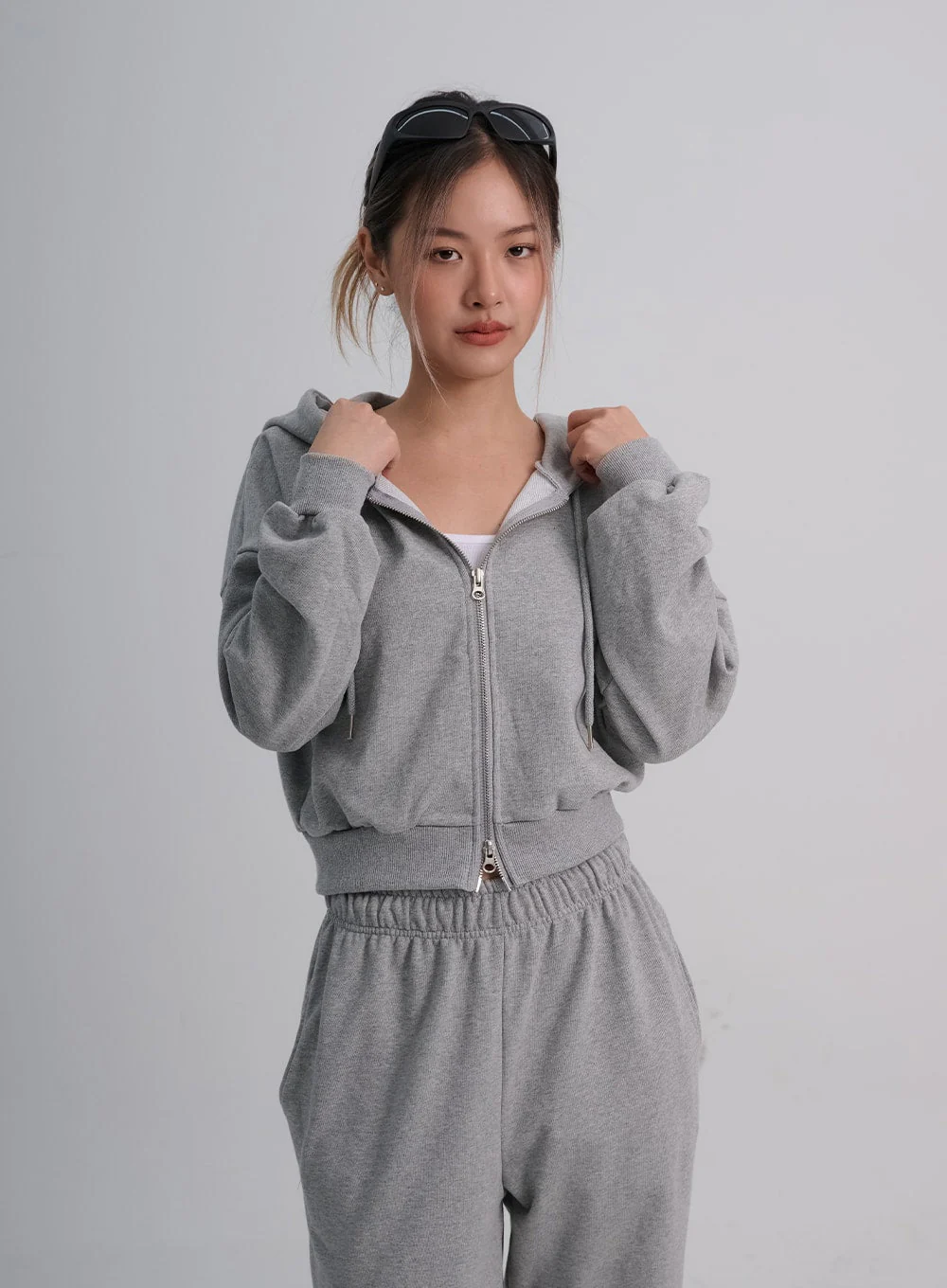 Lewkin Soft Basic Two Way Hoodie Zip Up C1210 - Image 12