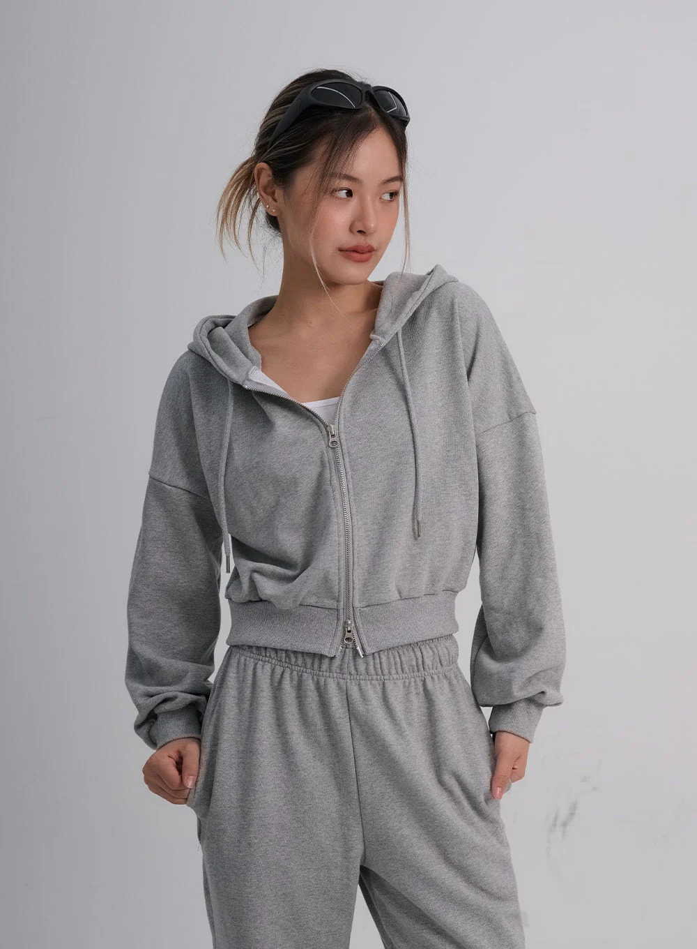 Lewkin Soft Basic Two Way Hoodie Zip Up C1210 - Image 16