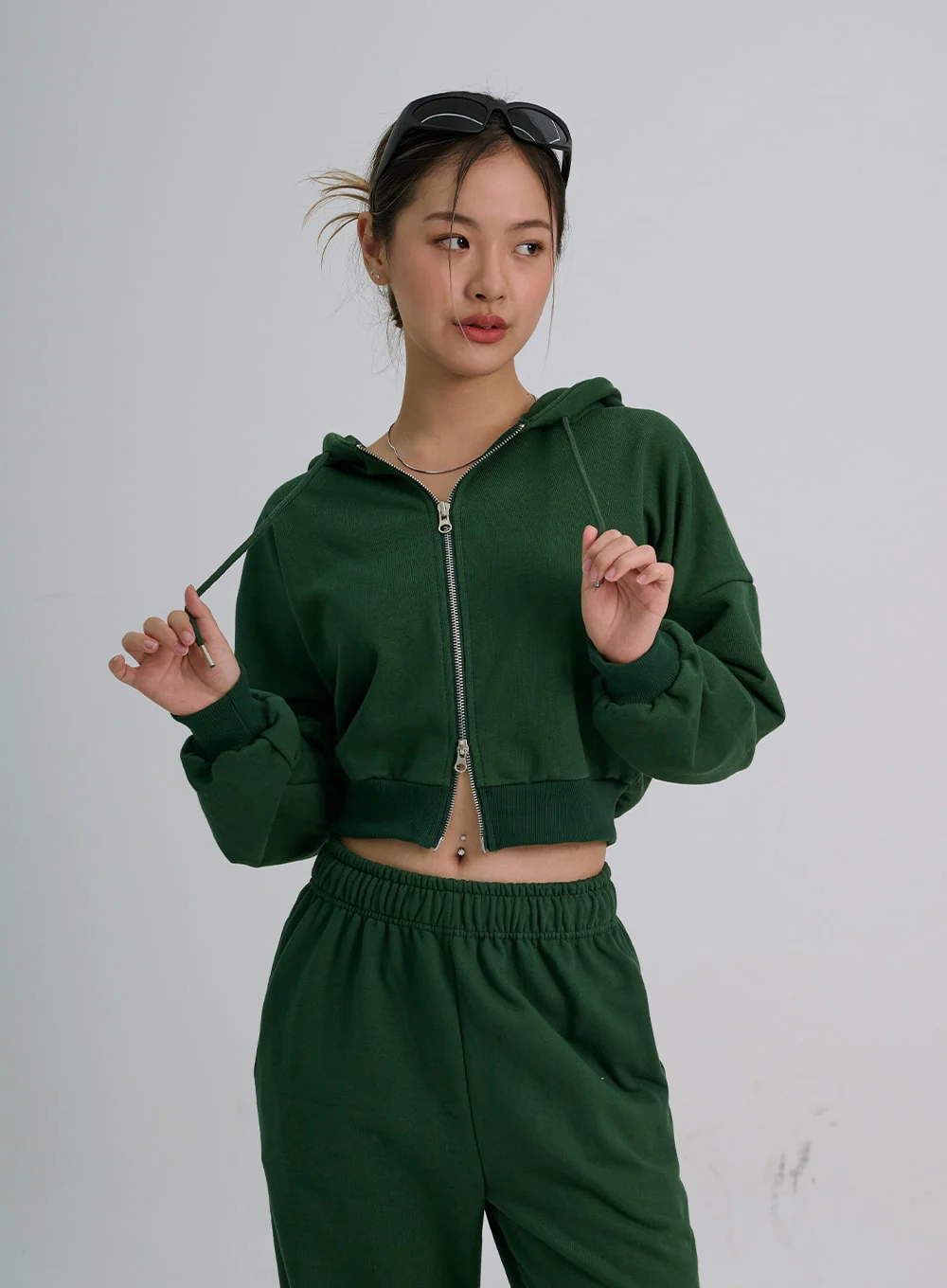 Lewkin Soft Basic Two Way Hoodie Zip Up C1210 - Image 18