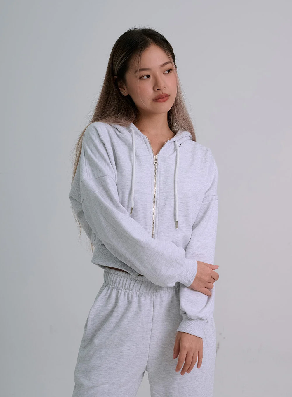 Lewkin Soft Basic Two Way Hoodie Zip Up C1210 - Image 19