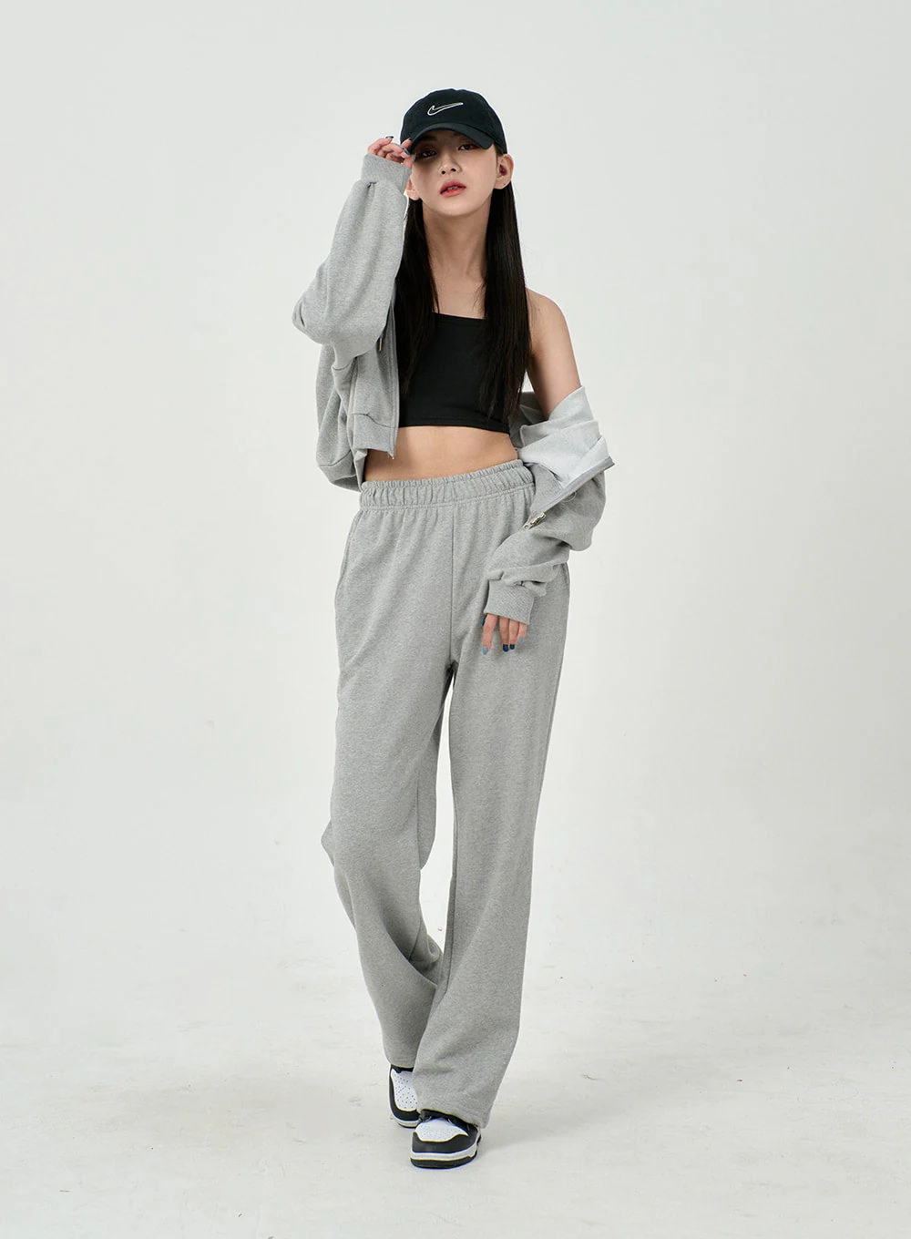 Lewkin Soft Basic Two Way Hoodie Zip Up C1210 - Image 26