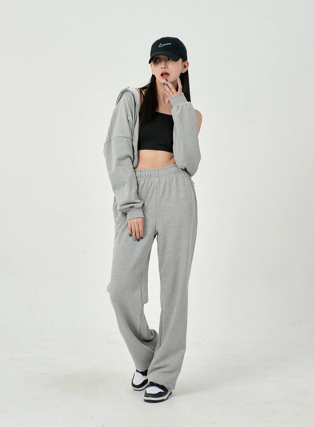 Lewkin Soft Basic Two Way Hoodie Zip Up C1210 - Image 28