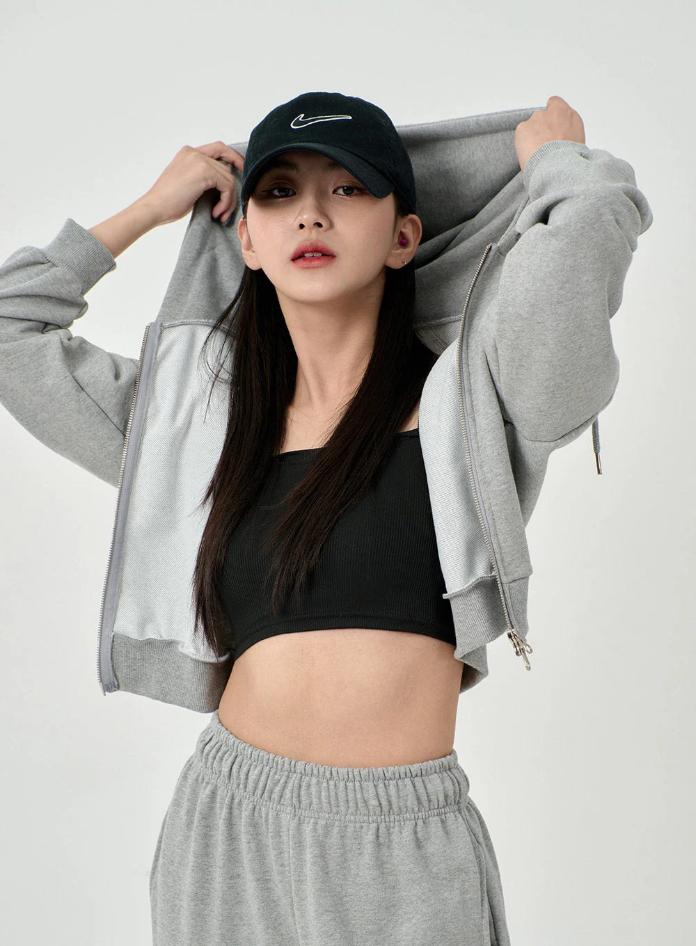 Lewkin Soft Basic Two Way Hoodie Zip Up C1210 - Image 29