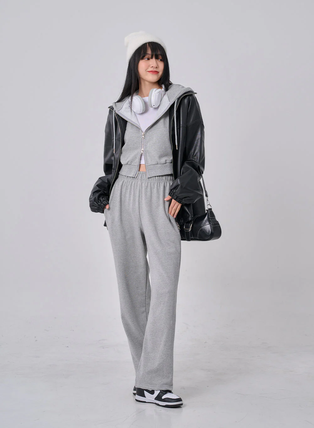 Lewkin Soft Basic Two Way Hoodie Zip Up C1210 - Image 30