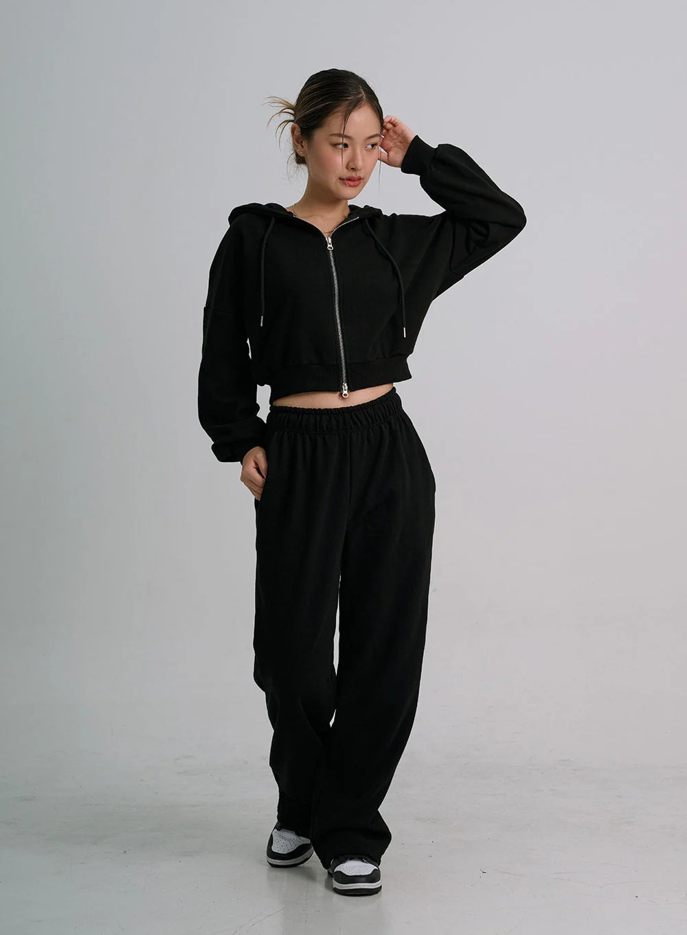Lewkin Soft Basic Two Way Hoodie Zip Up C1210 - Image 4