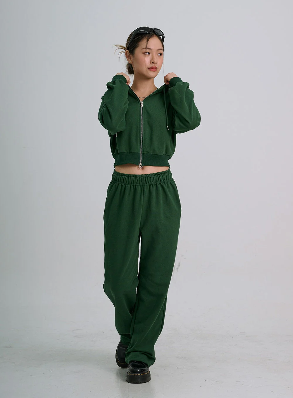 Lewkin Soft Basic Two Way Hoodie Zip Up C1210 - Image 8