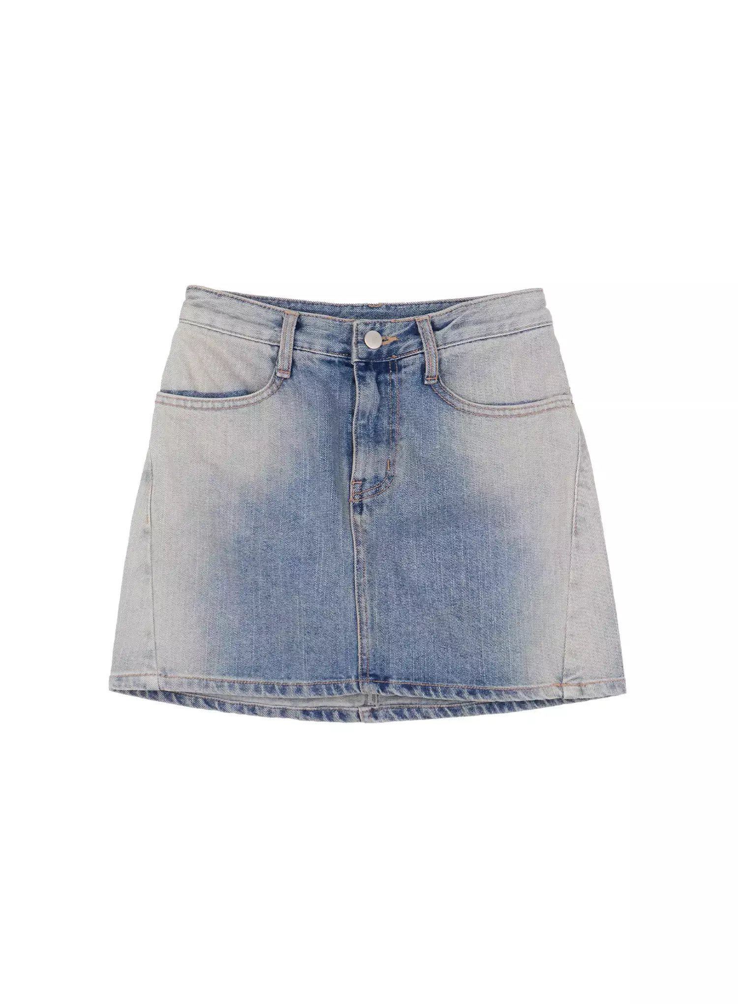Light Wash Denim Mini Skirt IG527 - Image 15