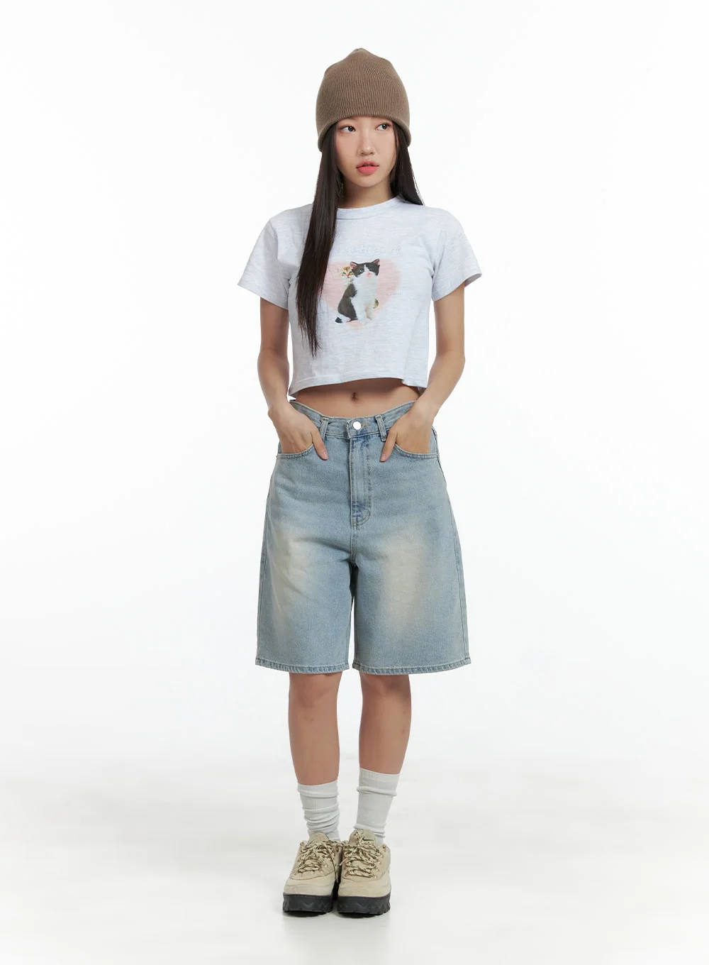 Light Washed Jorts CL417 - Image 2