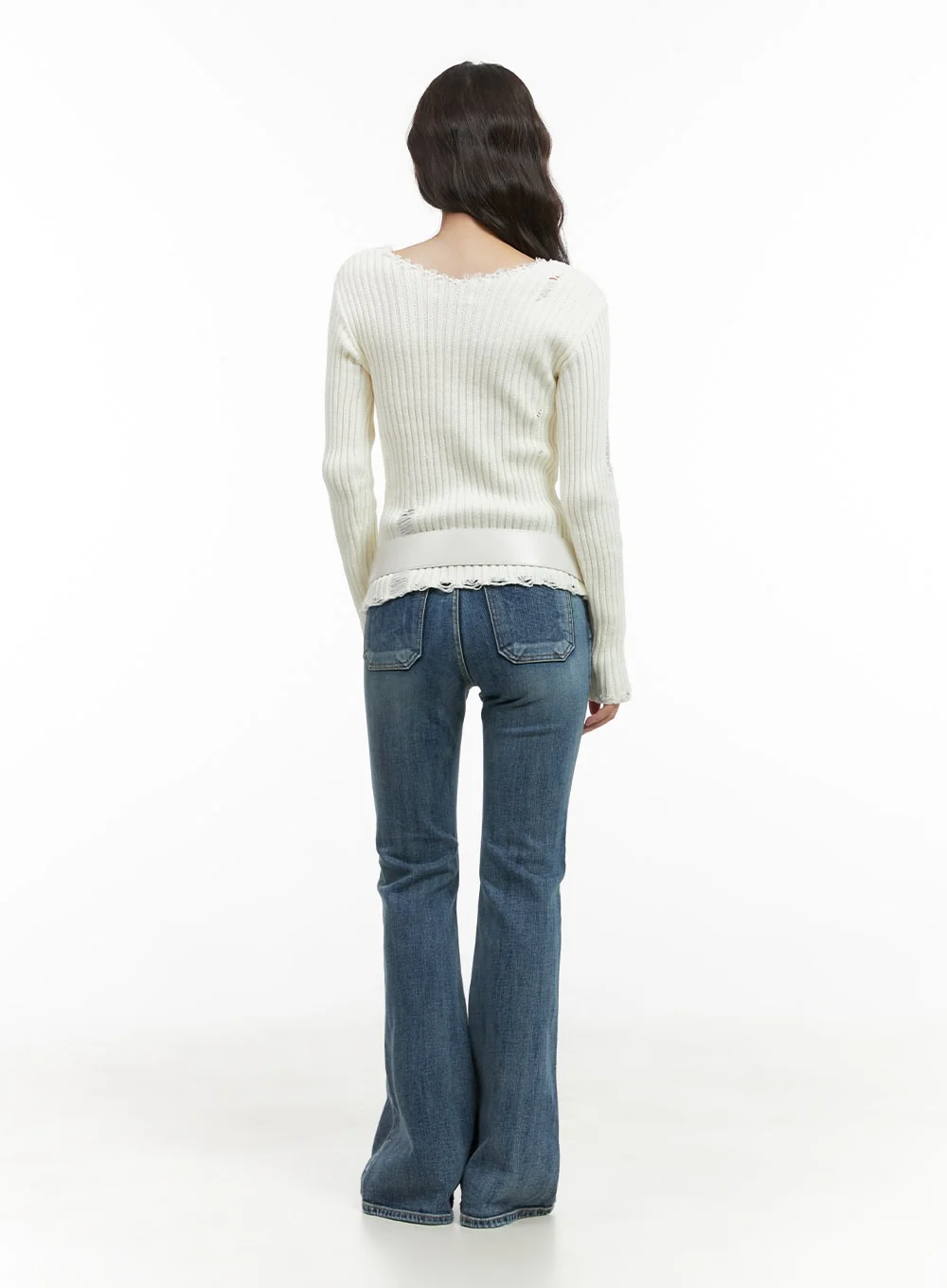 Lila Slim Bootcut Jeans CG422 - Image 6