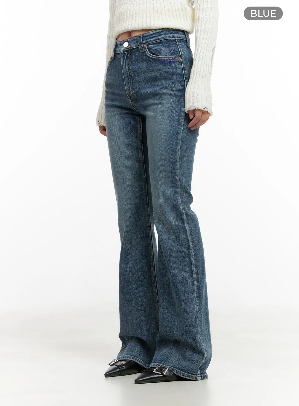 Lila Slim Bootcut Jeans CG422 - Image 7