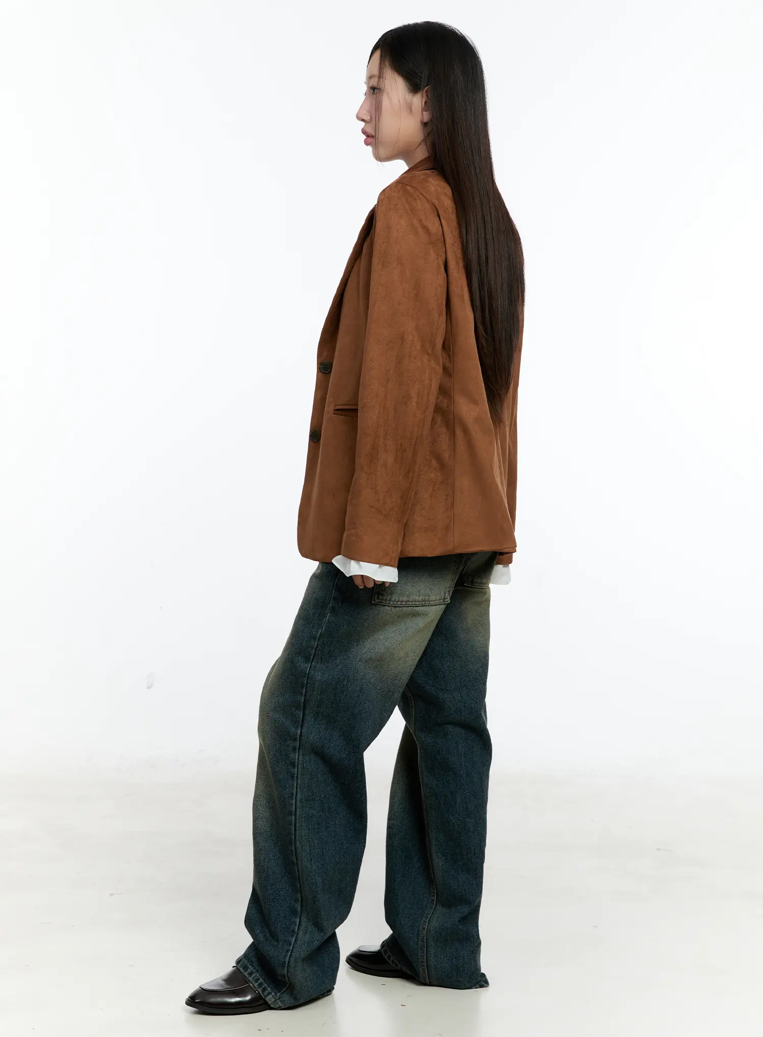 Lilian Vintage Wash Wide-Leg Jeans CS518 - Image 5