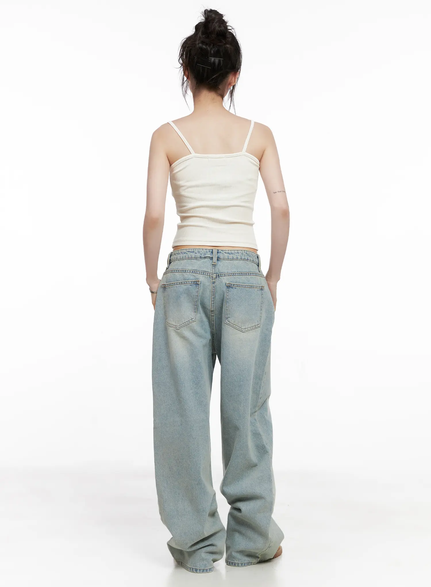 Lilly Light Wash Baggy Jeans CG519 - Image 7