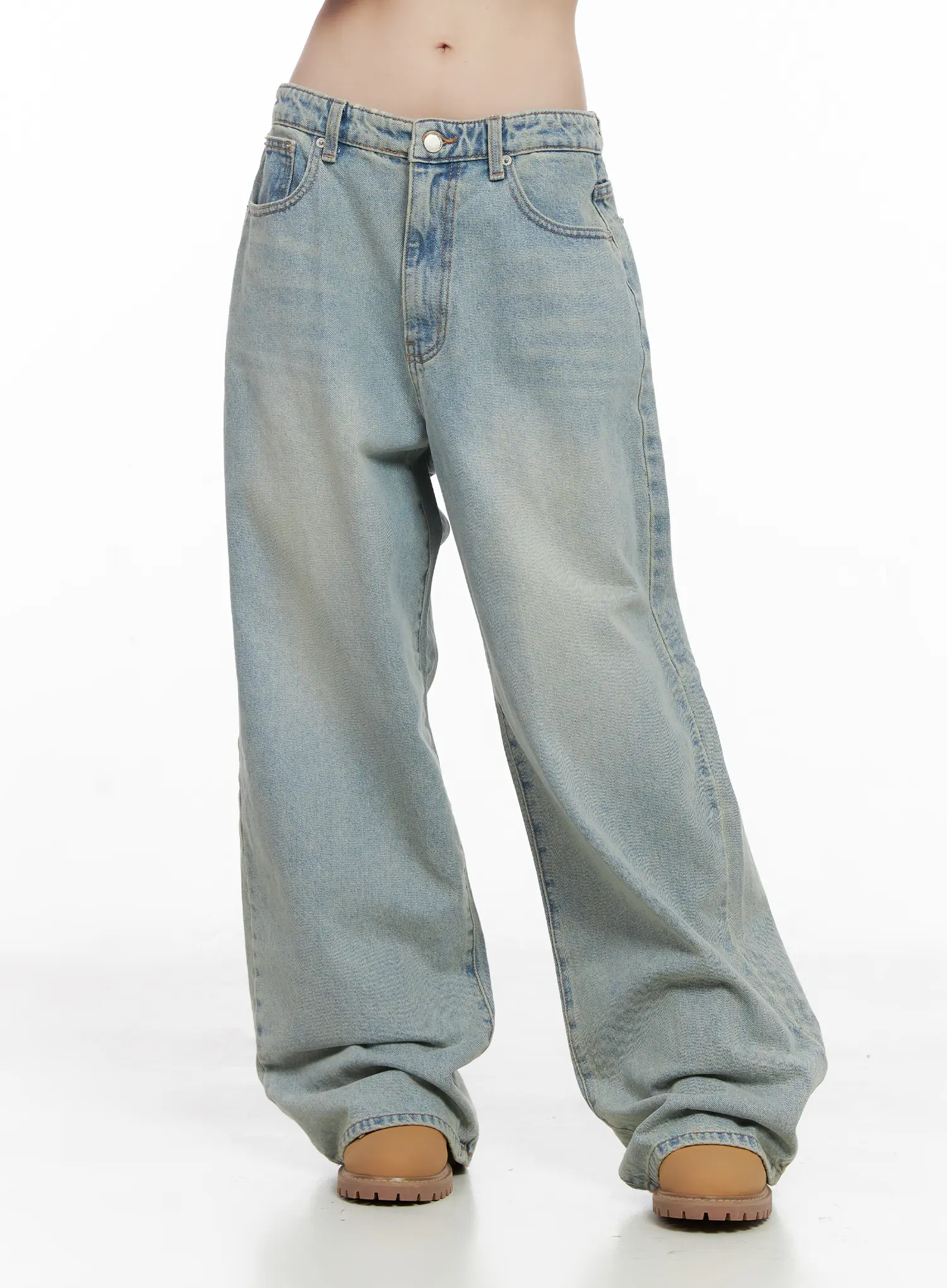 Lilly Light Wash Baggy Jeans CG519 - Image 8