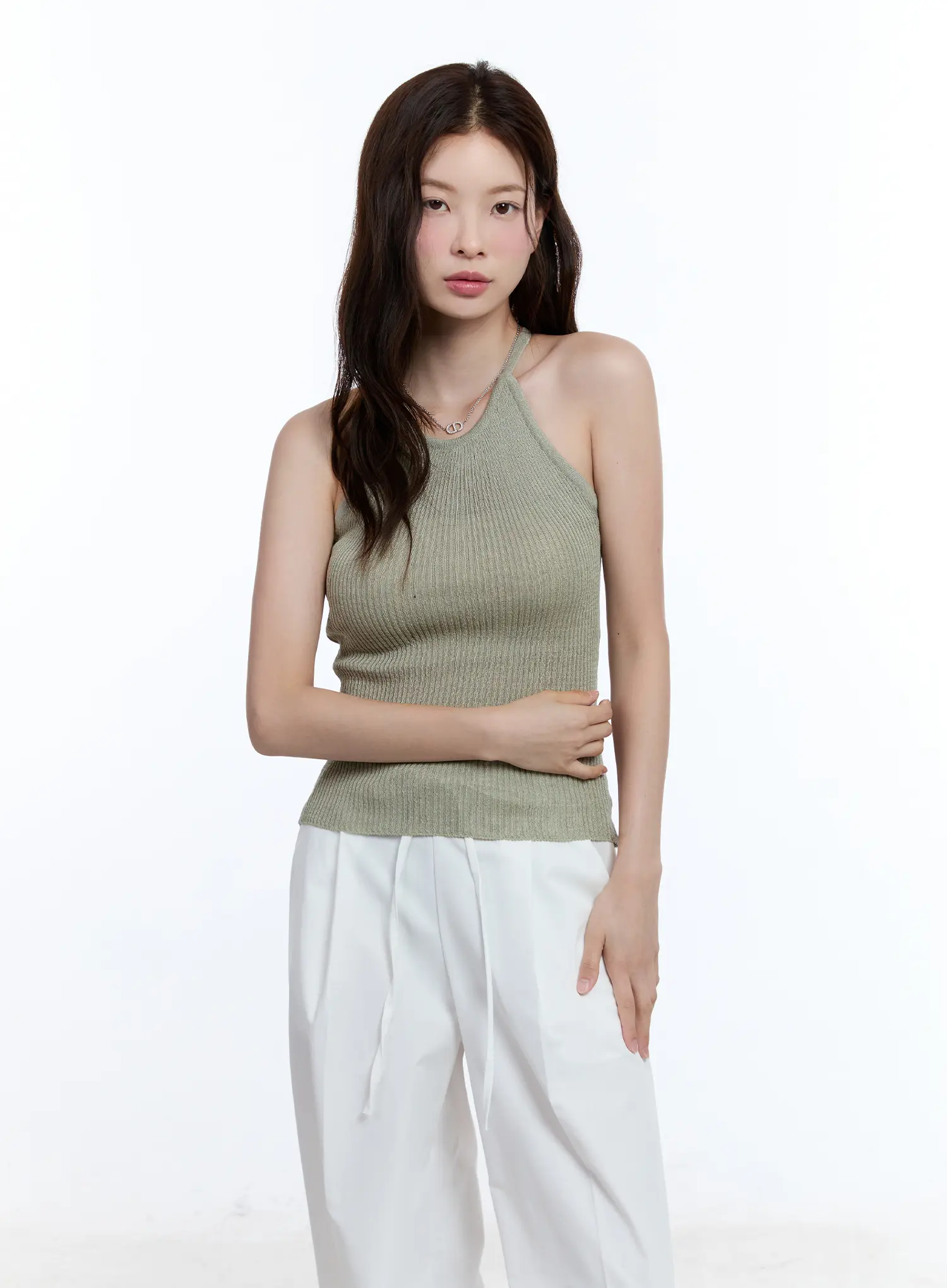 Linen Halter Top CU513 - Image 11