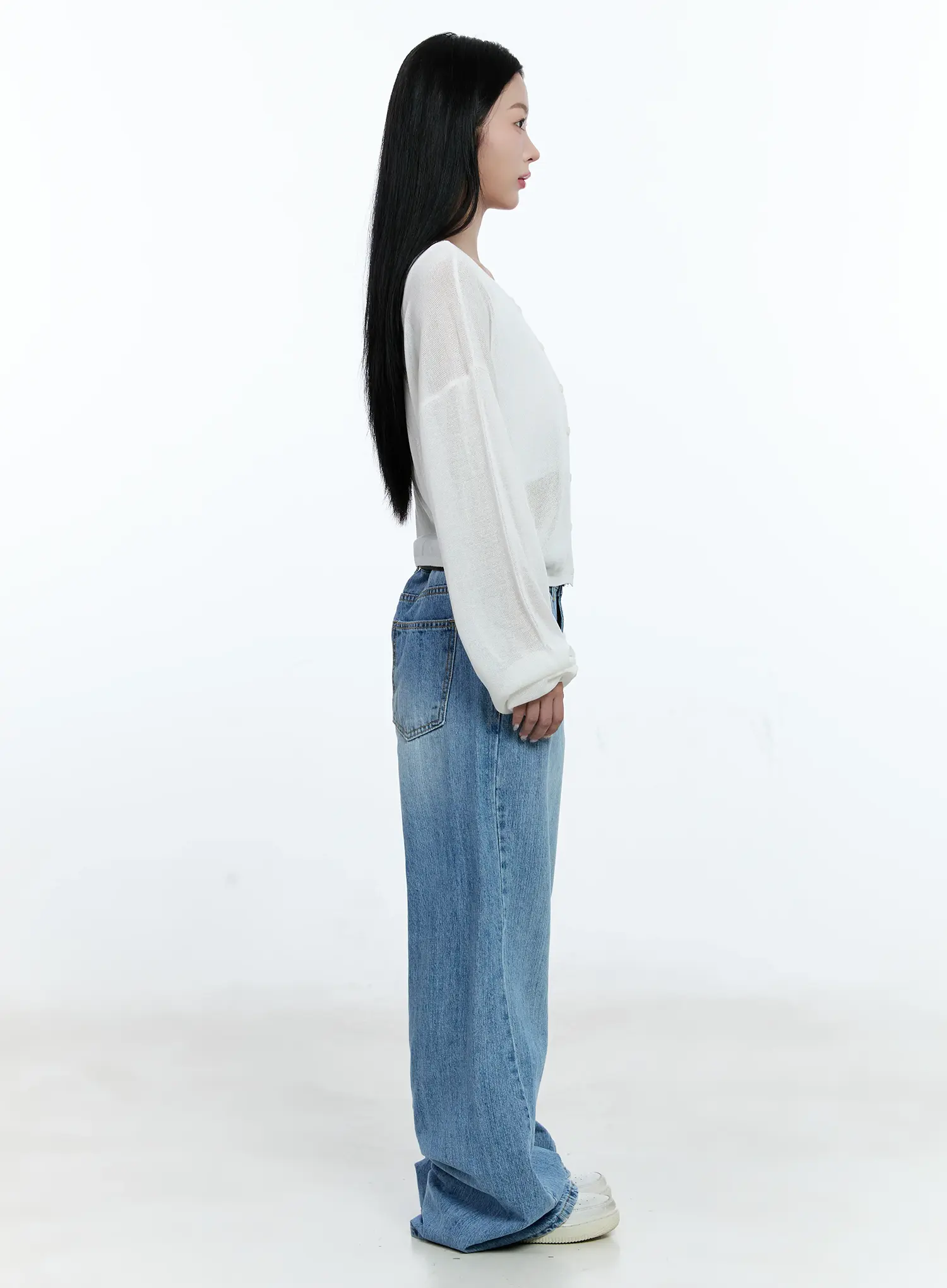 Linen Relaxed-Fit Cardigan CG513 - Image 6