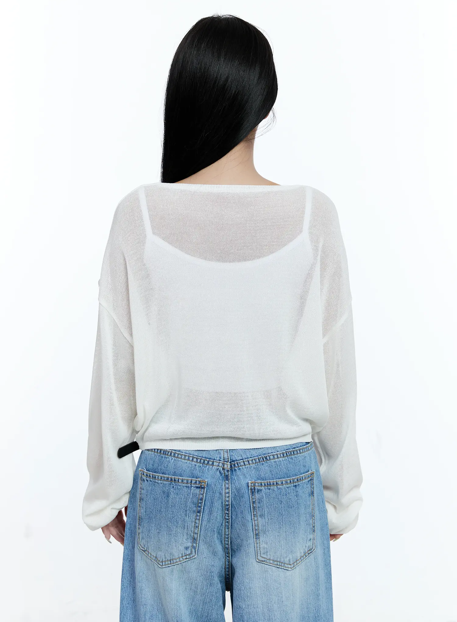Linen Relaxed-Fit Cardigan CG513 - Image 7
