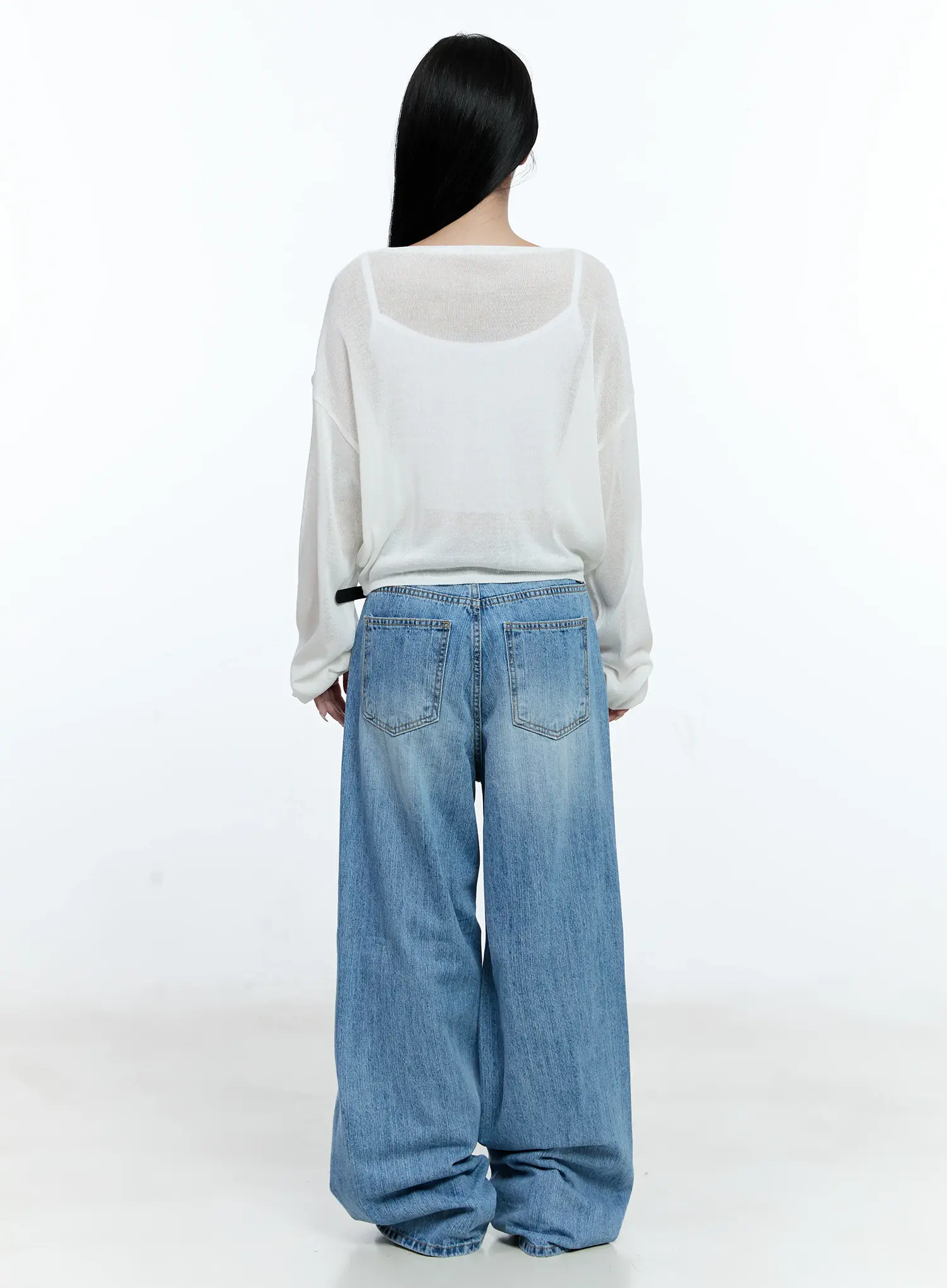 Linen Relaxed-Fit Cardigan CG513 - Image 8