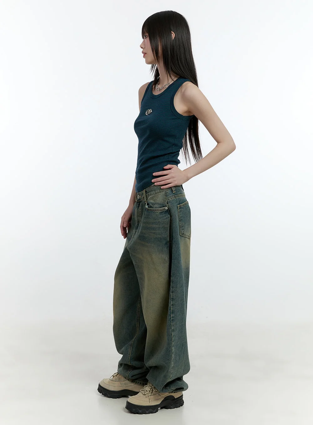 Logo Crop Tank Top CF506 - Image 3