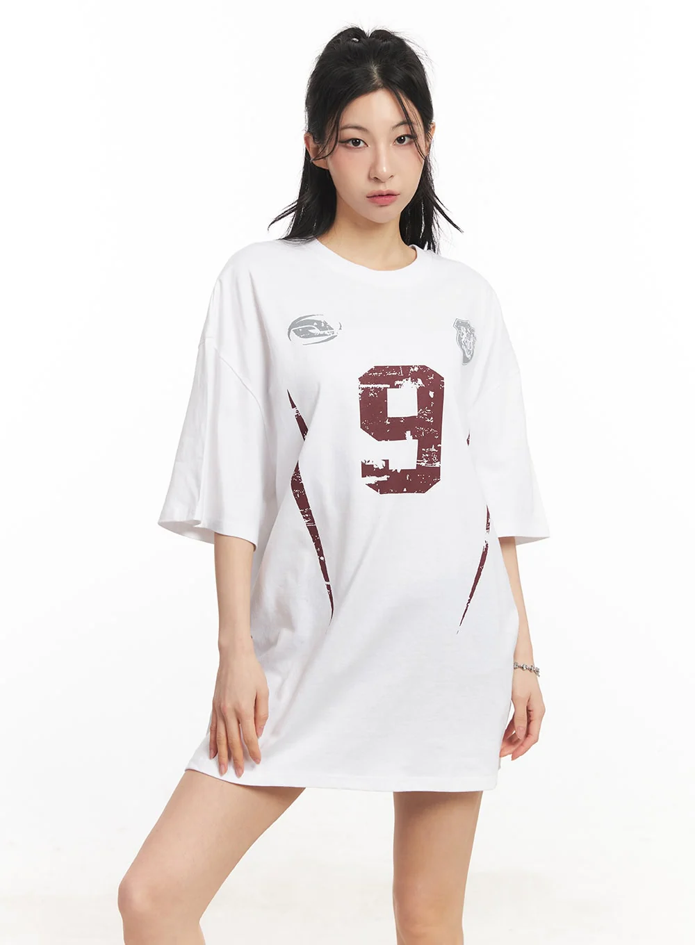Logo Graphic Oversize T-Shirt CA516 - Image 3