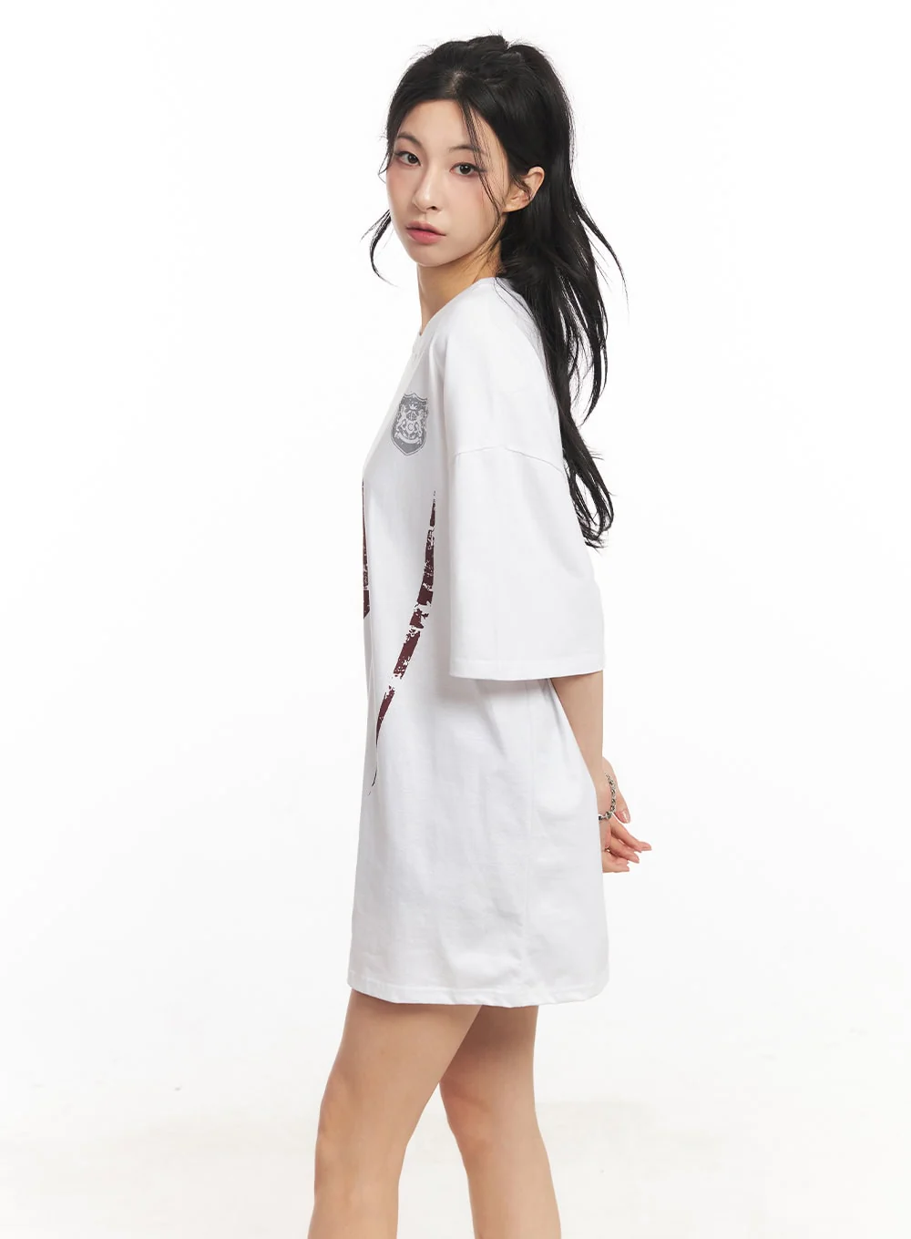 Logo Graphic Oversize T-Shirt CA516 - Image 4