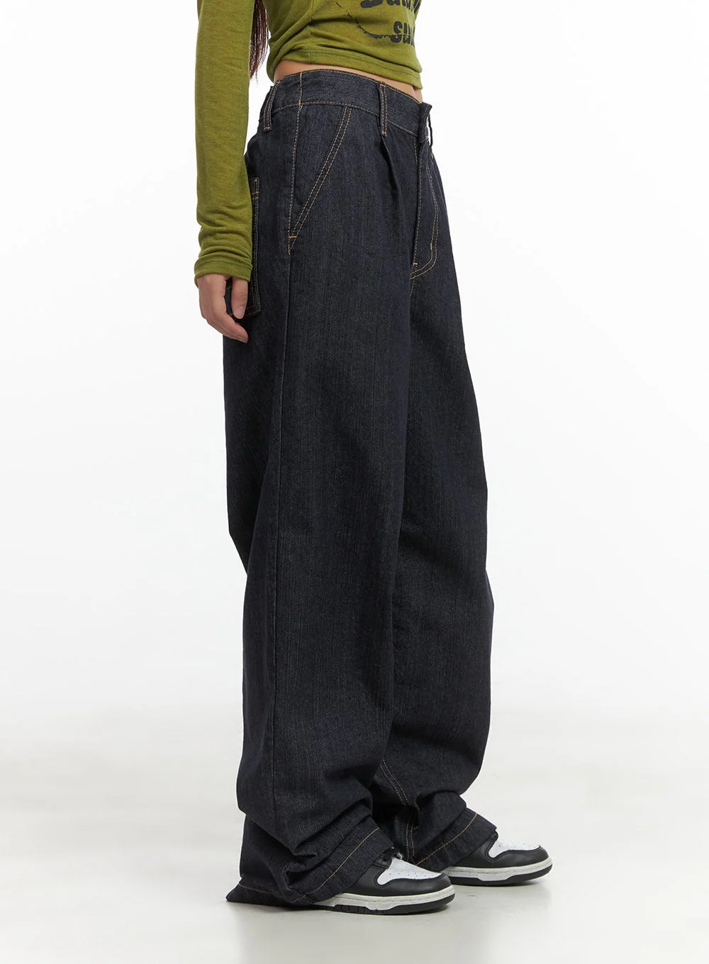 Lola Pintuck Baggy Jeans CO402 - Image 5