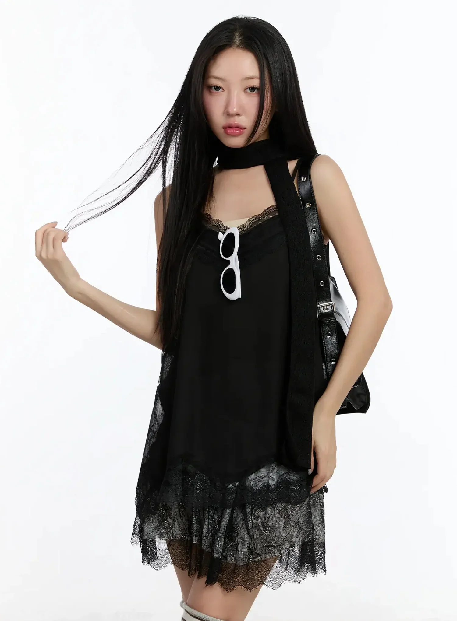 Long Lace Dress Top IM509