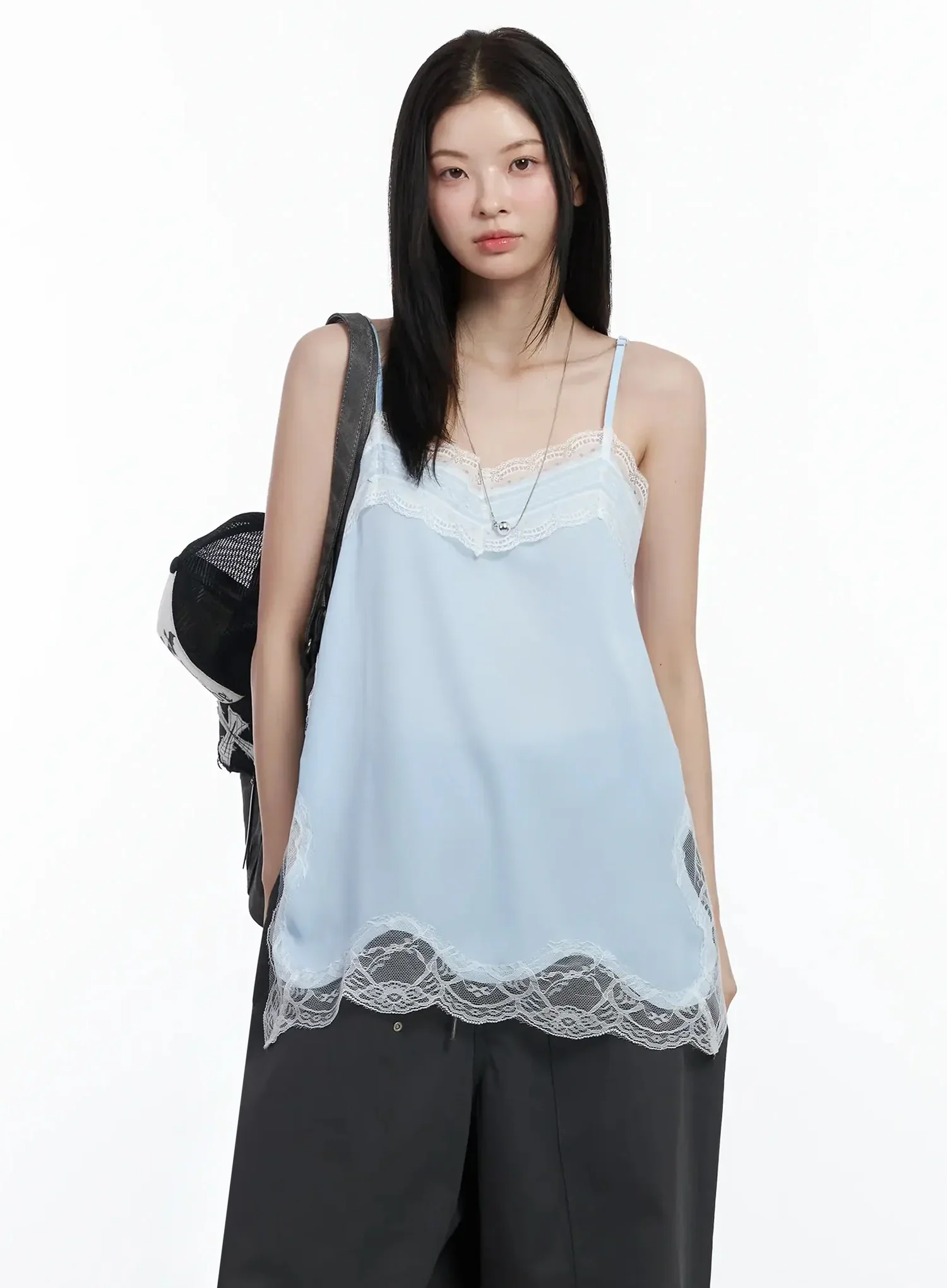 Long Lace Dress Top IM509 - Image 2