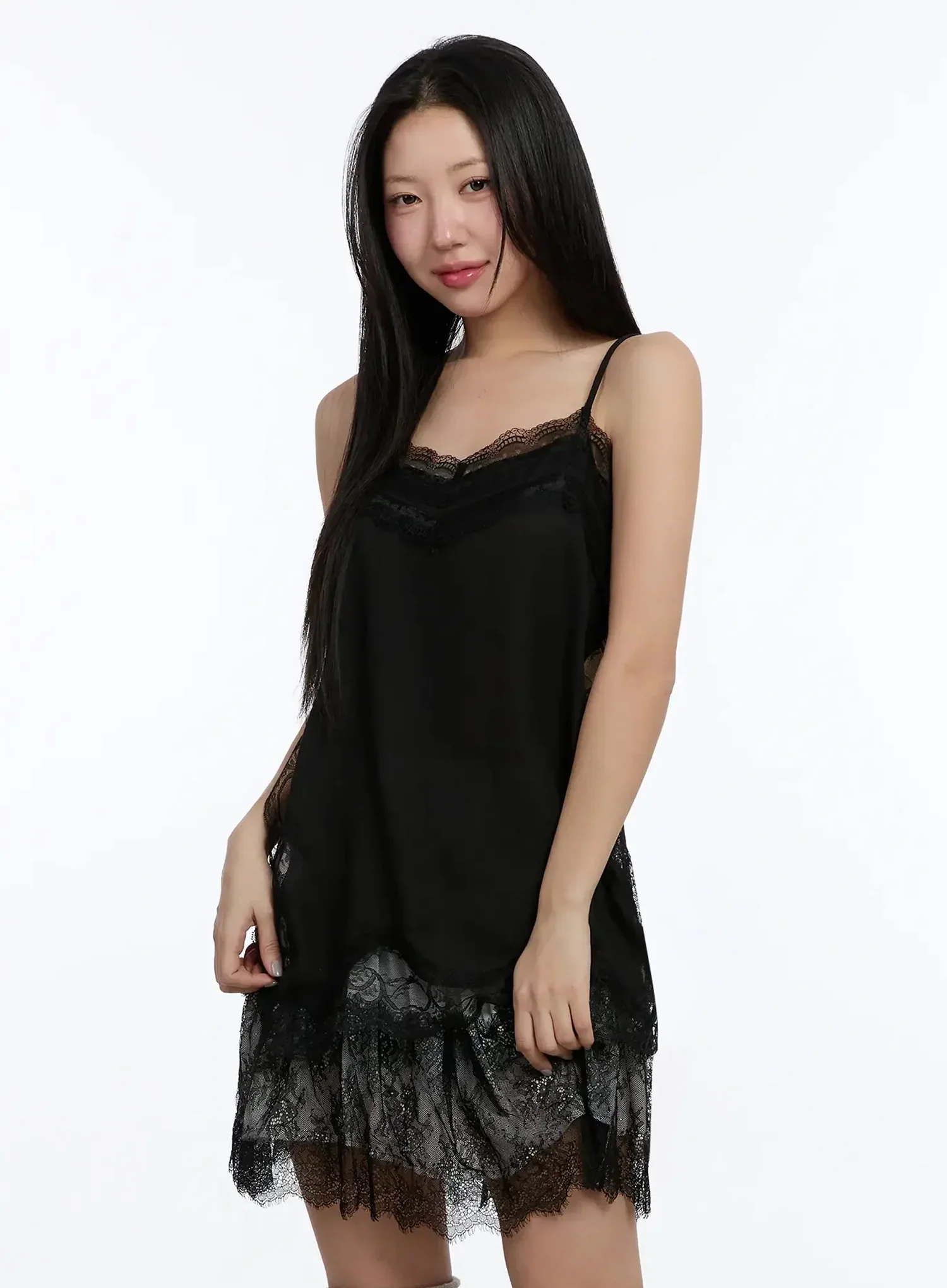 Long Lace Dress Top IM509 - Image 6