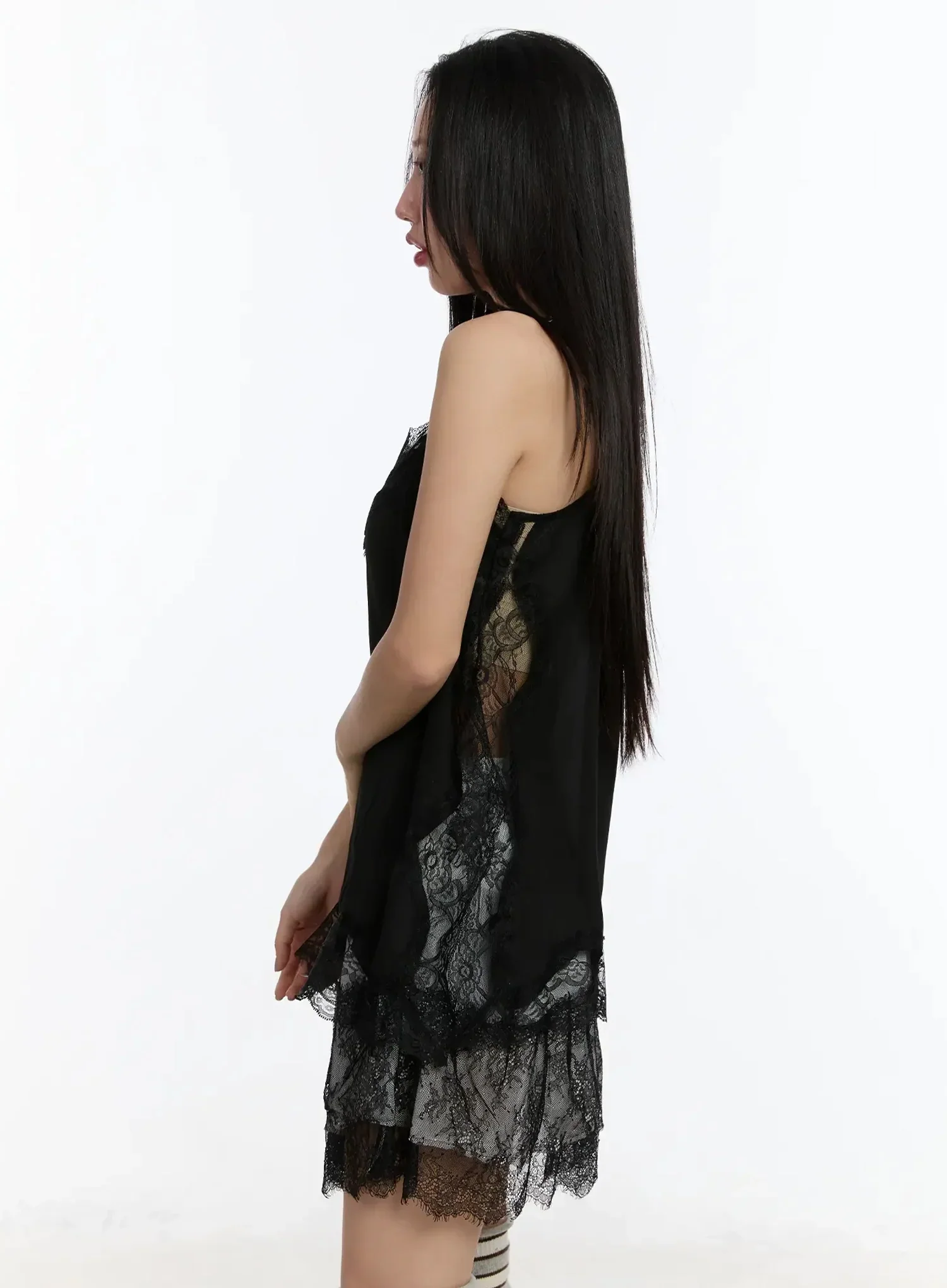 Long Lace Dress Top IM509 - Image 7