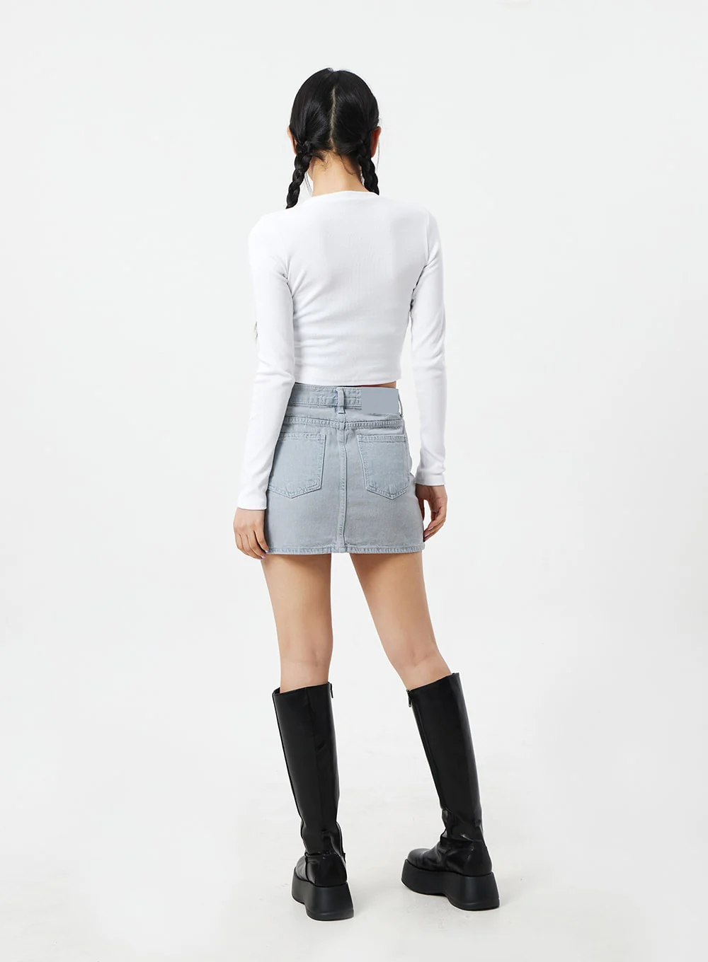 Long Sleeve Cropped Top CM324 - Image 12