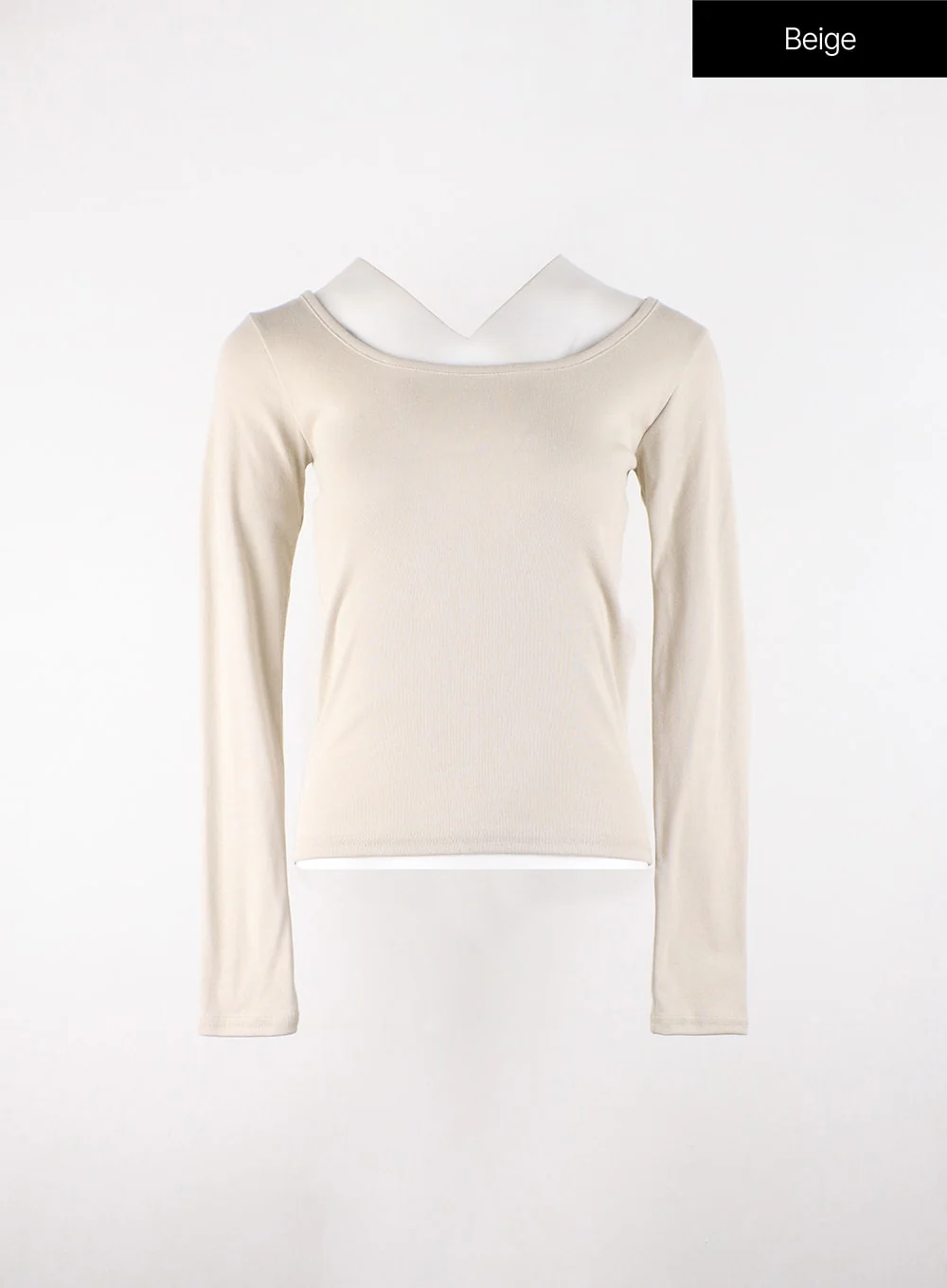 Long Sleeve U-Neck Top OD327 - Image 7