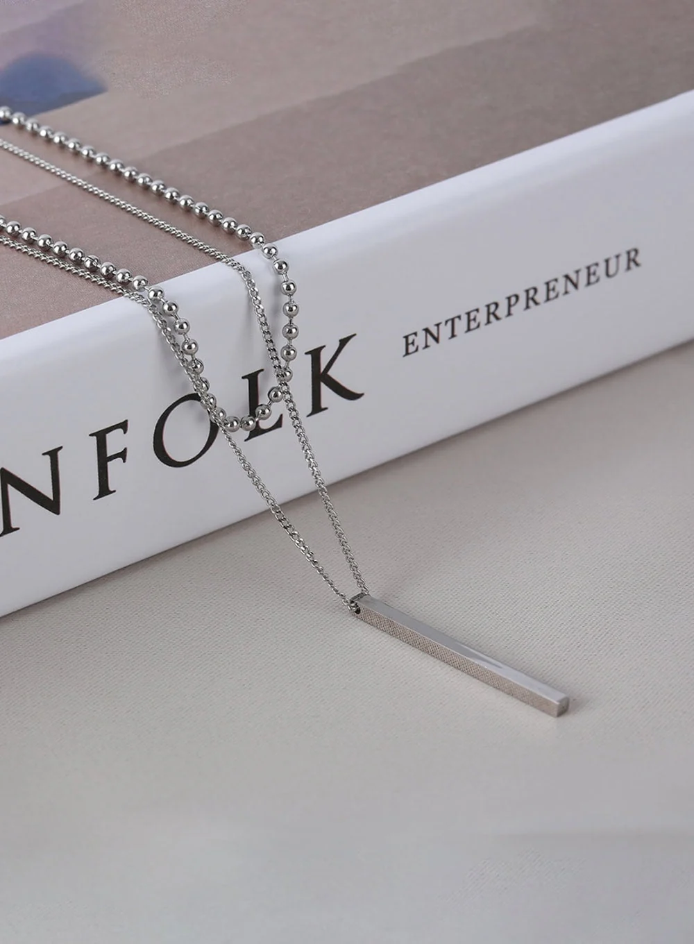 Long Stick Necklace IL403 - Image 3