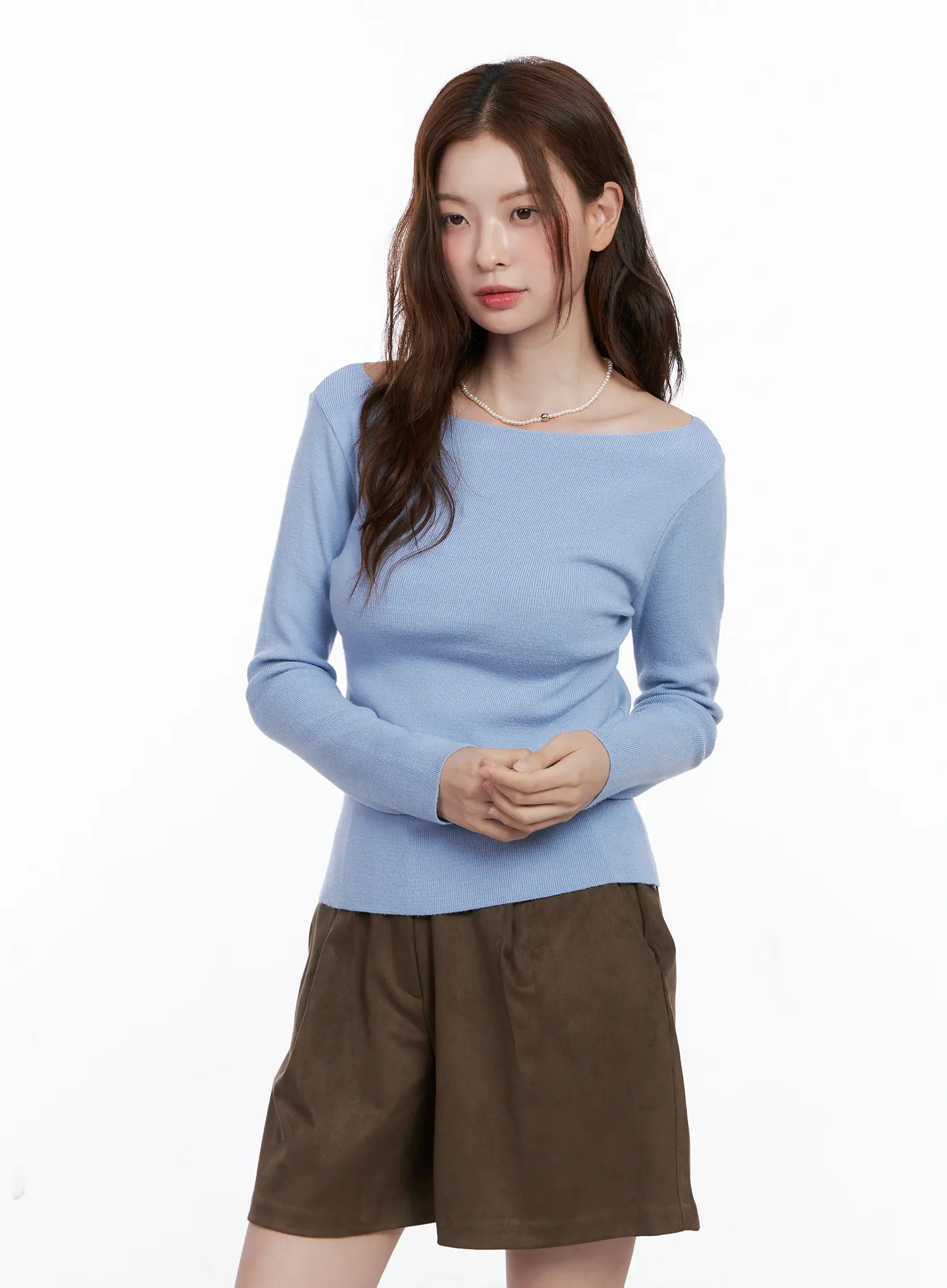 Loose Fit Boat Neck Knit CG520 - Image 10