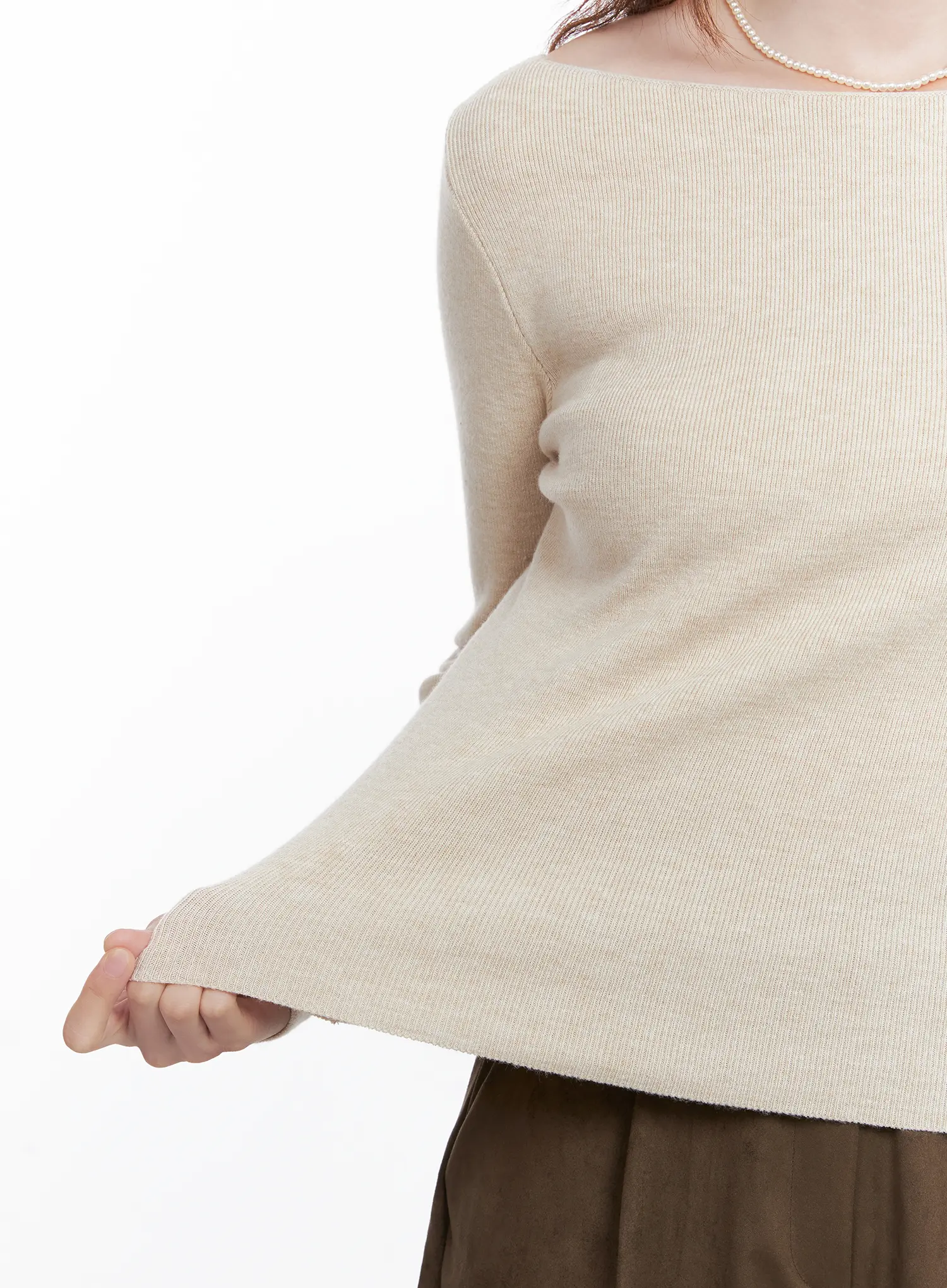 Loose Fit Boat Neck Knit CG520 - Image 4