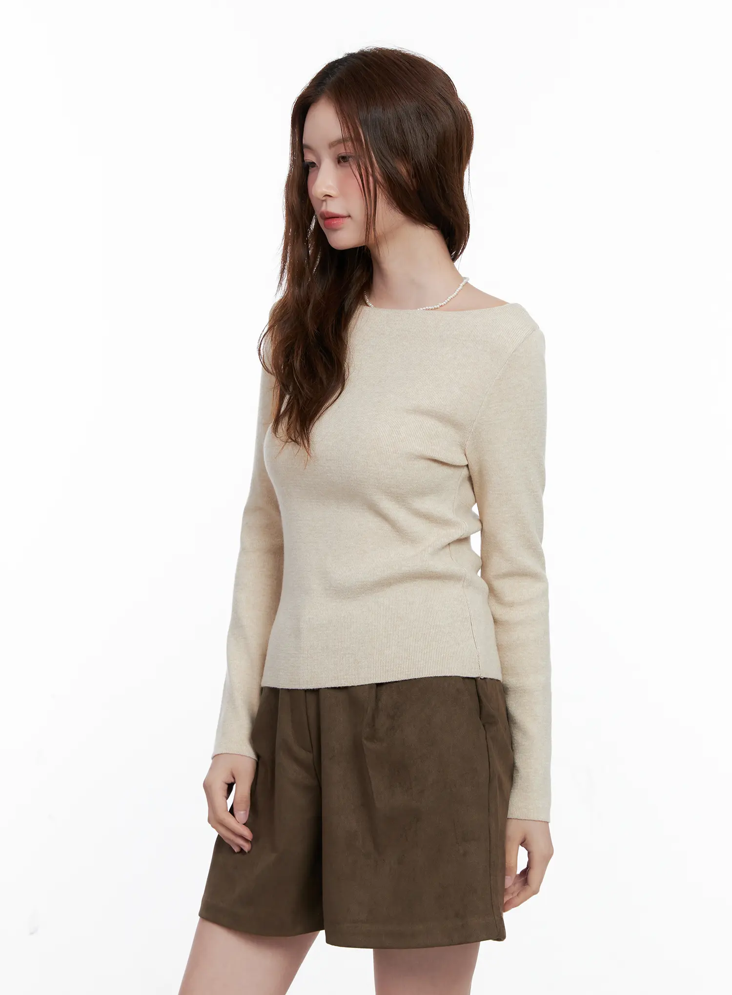 Loose Fit Boat Neck Knit CG520 - Image 5