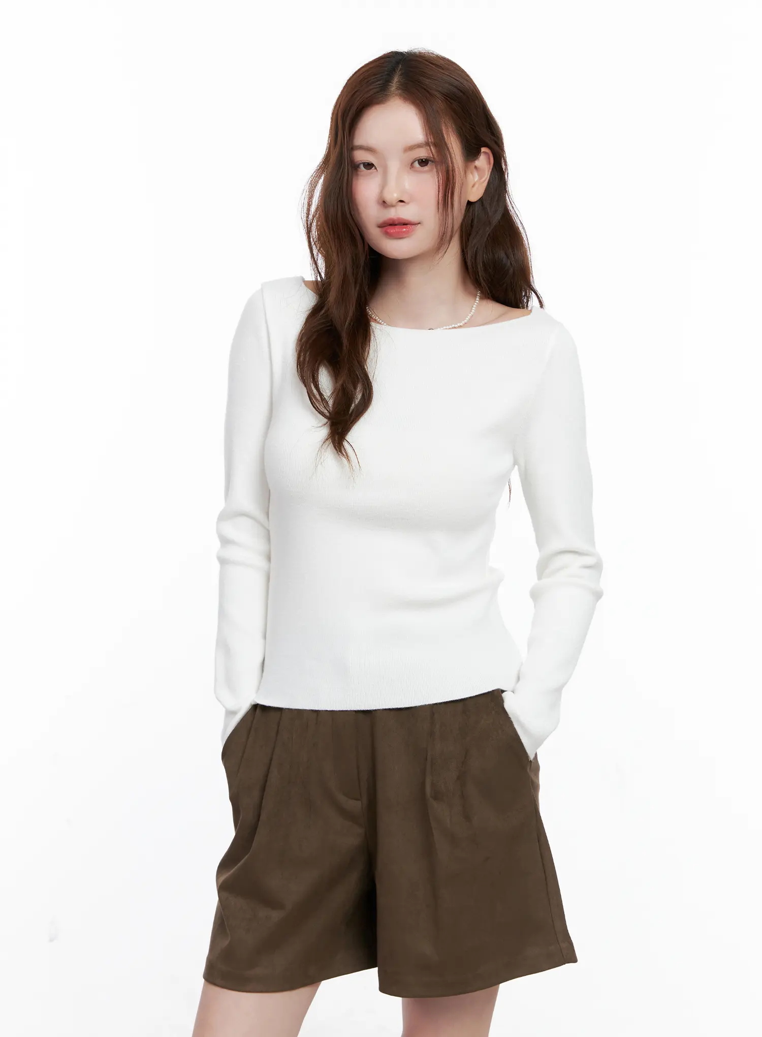 Loose Fit Boat Neck Knit CG520 - Image 8