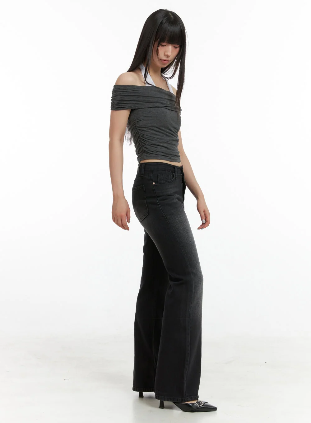 Loose Fit Bootcut Jeans CL422 - Image 3