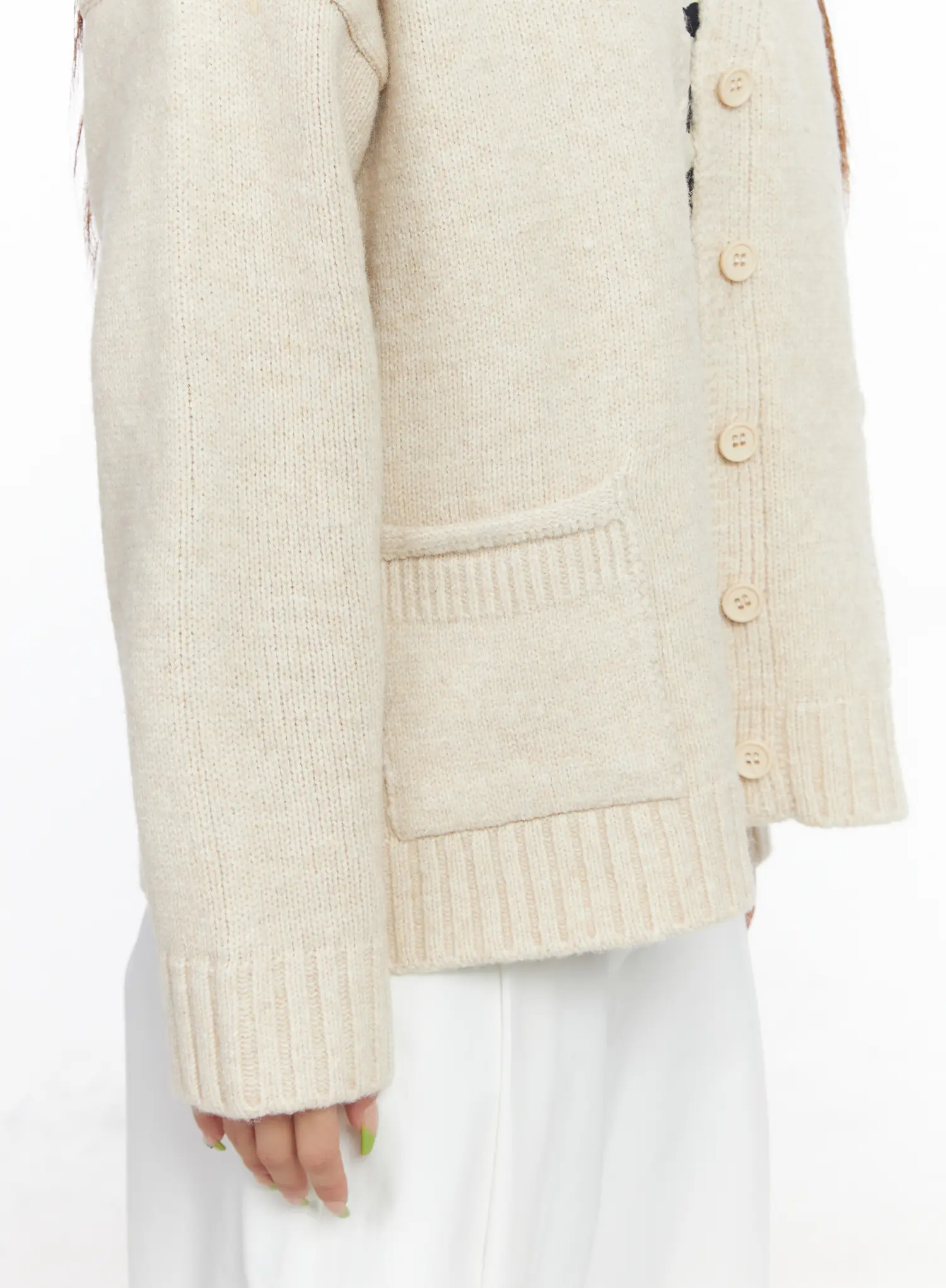 Loose Fit Pocket Knit Cardigan CF511 - Image 5