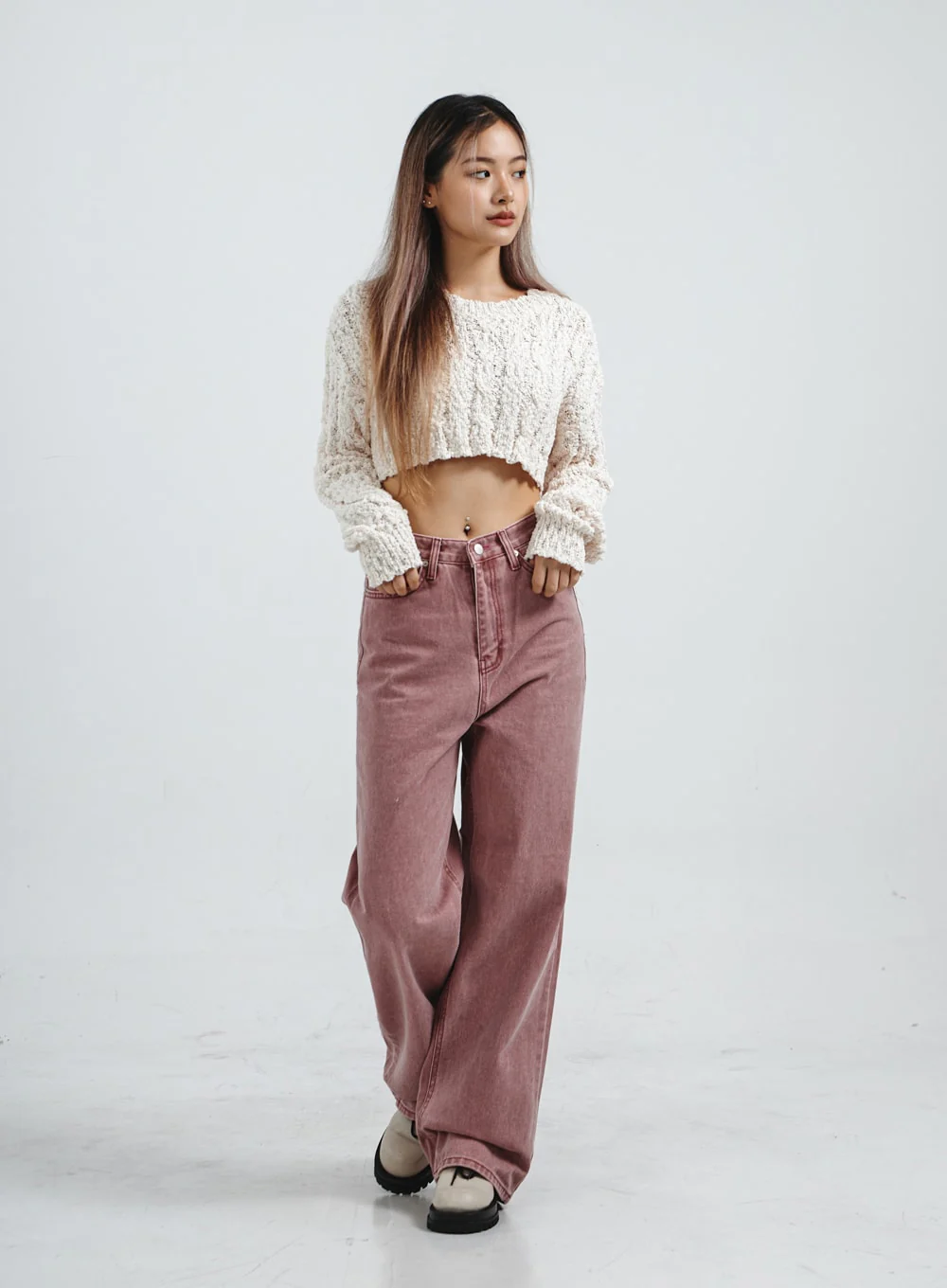 Loose Straight Wide Leg Pants CS30 - Image 4