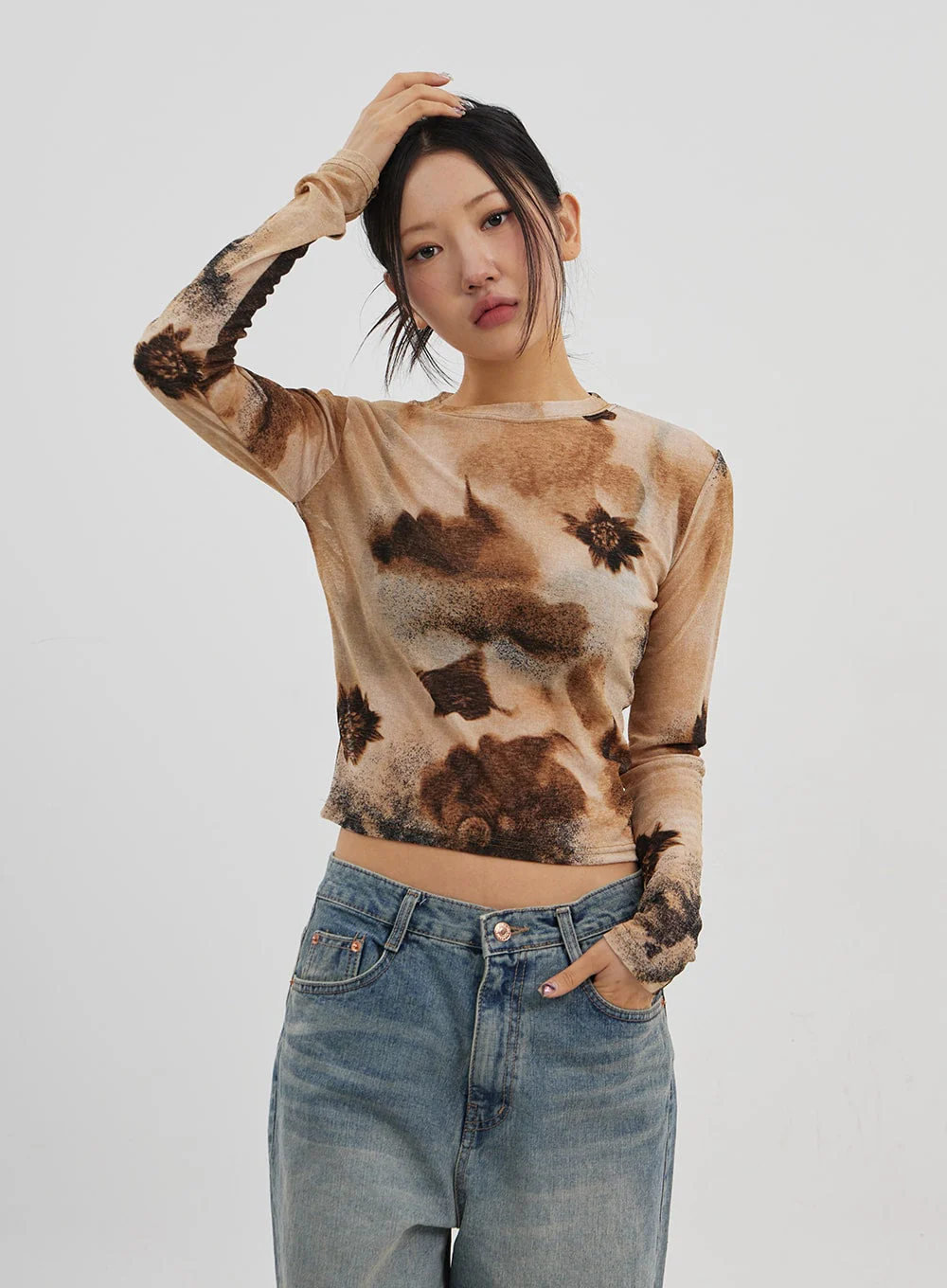 Low Rise Baggy Jeans CJ330 - Image 11