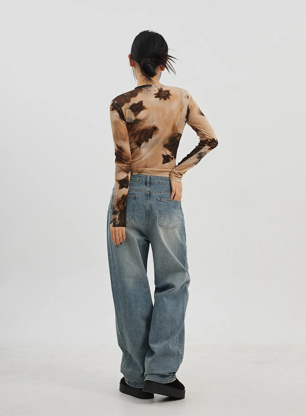 Low Rise Baggy Jeans CJ330 - Image 12
