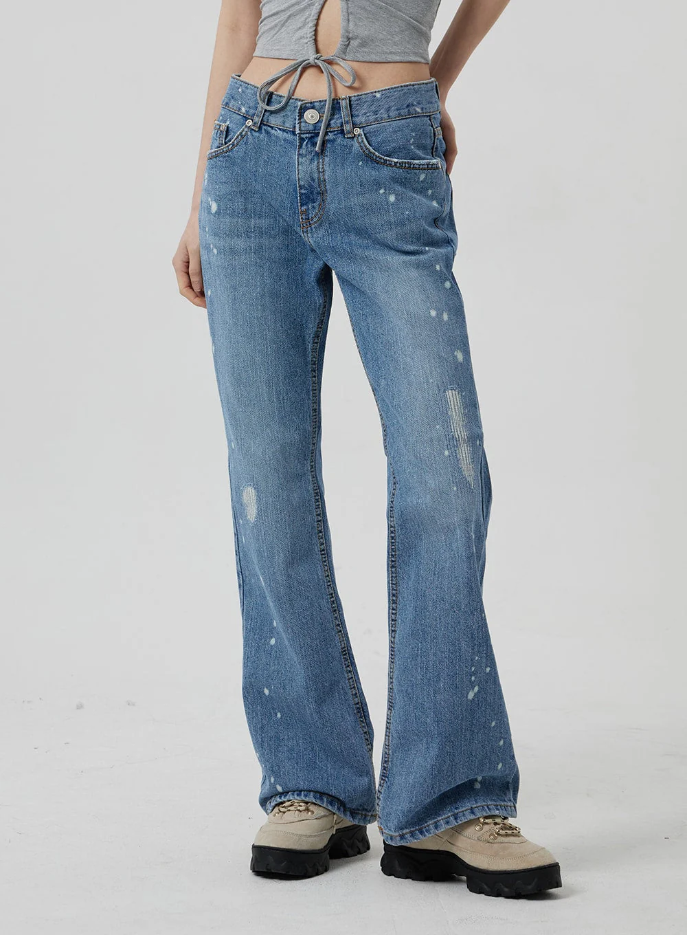 Low Rise Bootcut Jeans CF309 - Image 9