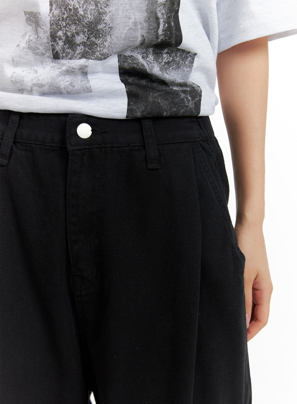 Low Rise Cotton Cargo Pants CM419 - Image 4