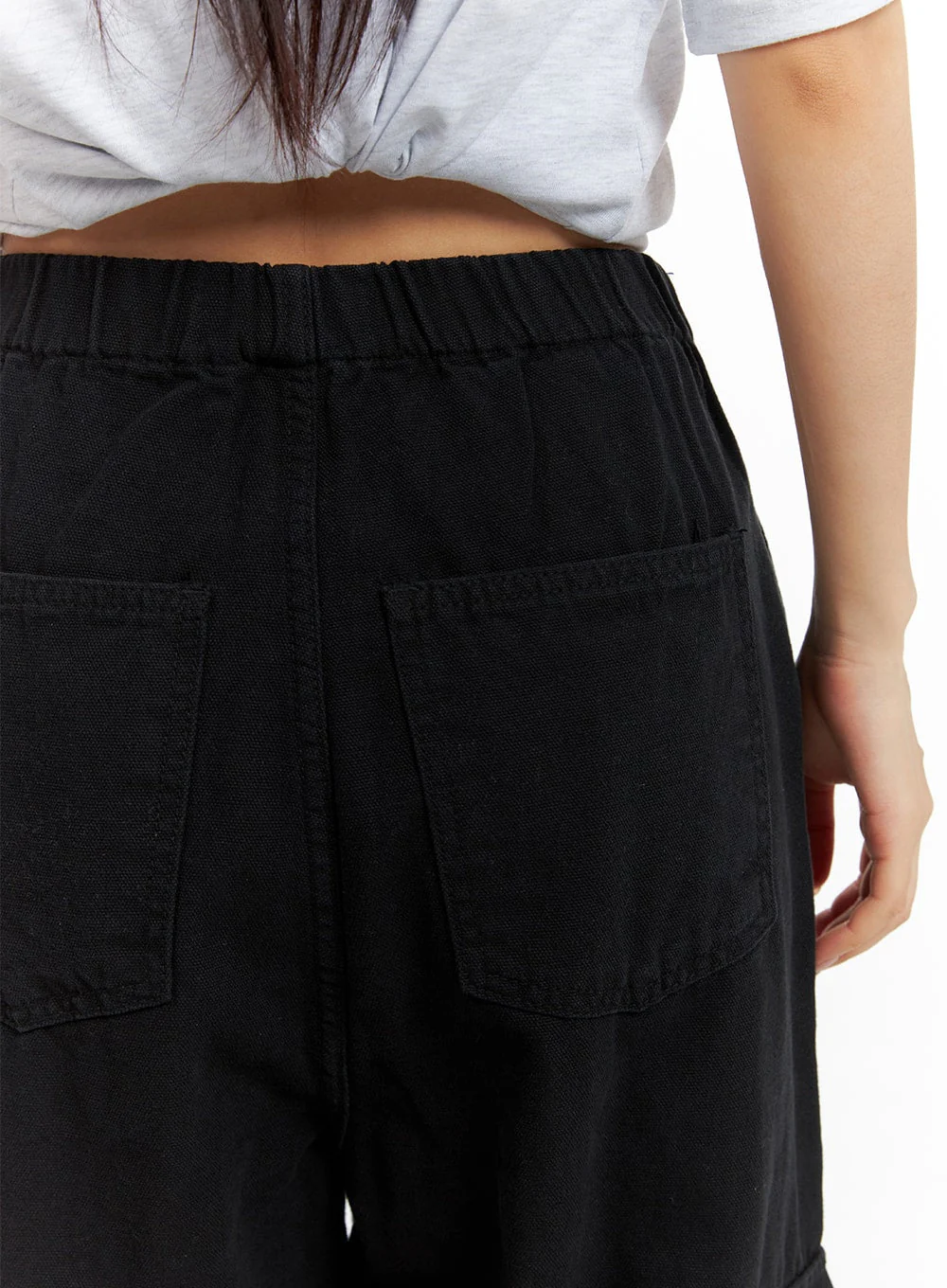 Low Rise Cotton Cargo Pants CM419 - Image 6