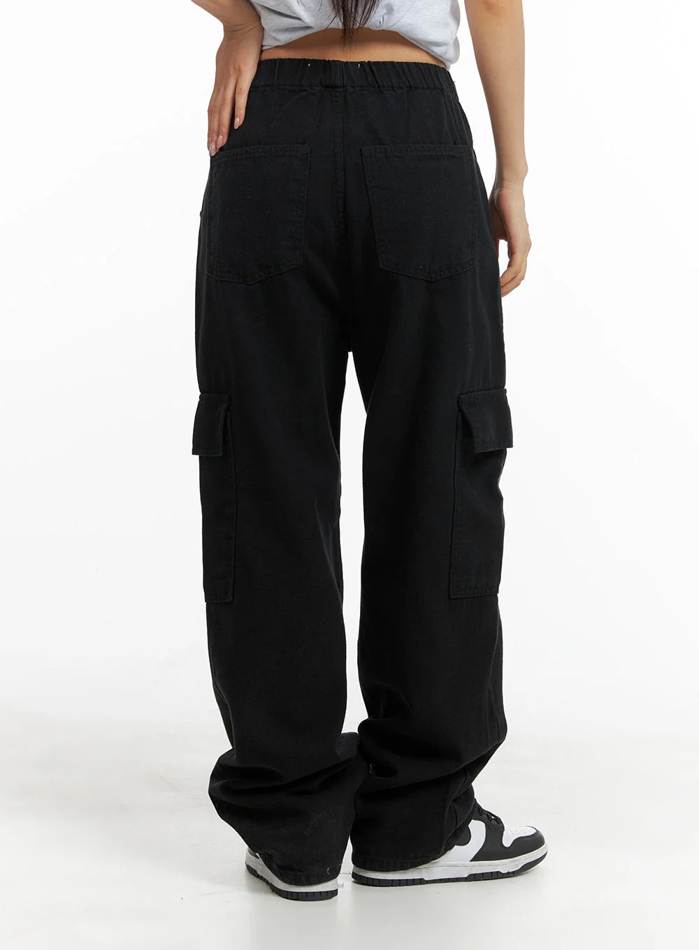Low Rise Cotton Cargo Pants CM419 - Image 7
