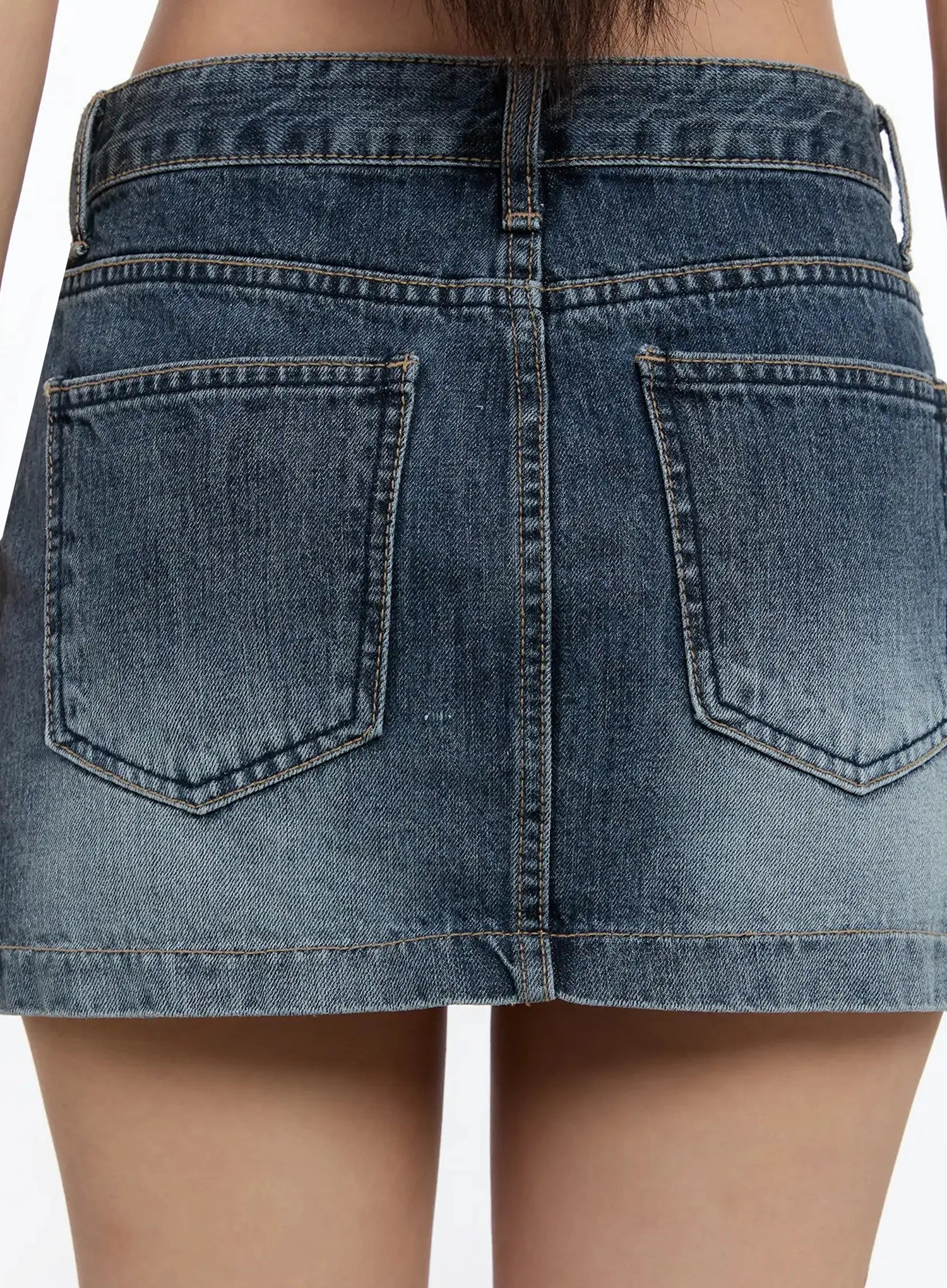 Low-Rise Denim Skirt IM509 - Image 12